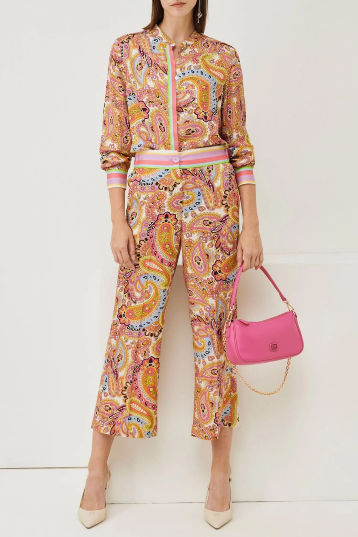 MARELLA ΠΑΝΤΕΛΟΝΑ BENITO ΛΑΧΟΥΡ ΠΟΛΥΧΡΩΜΗ ΡΟΖ