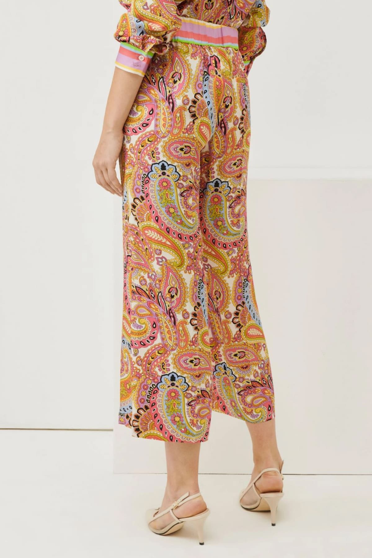 MARELLA ΠΑΝΤΕΛΟΝΑ BENITO ΛΑΧΟΥΡ ΠΟΛΥΧΡΩΜΗ ΡΟΖ