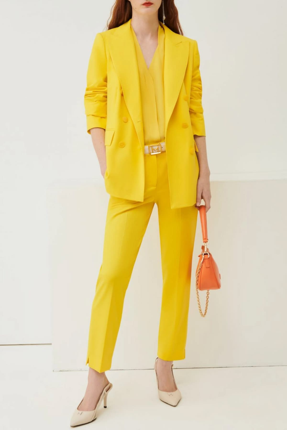 MARELLA ΠΑΝΤΕΛΟΝΙ CHINO DILUVIO ΚΙΤΡΙΝΟ