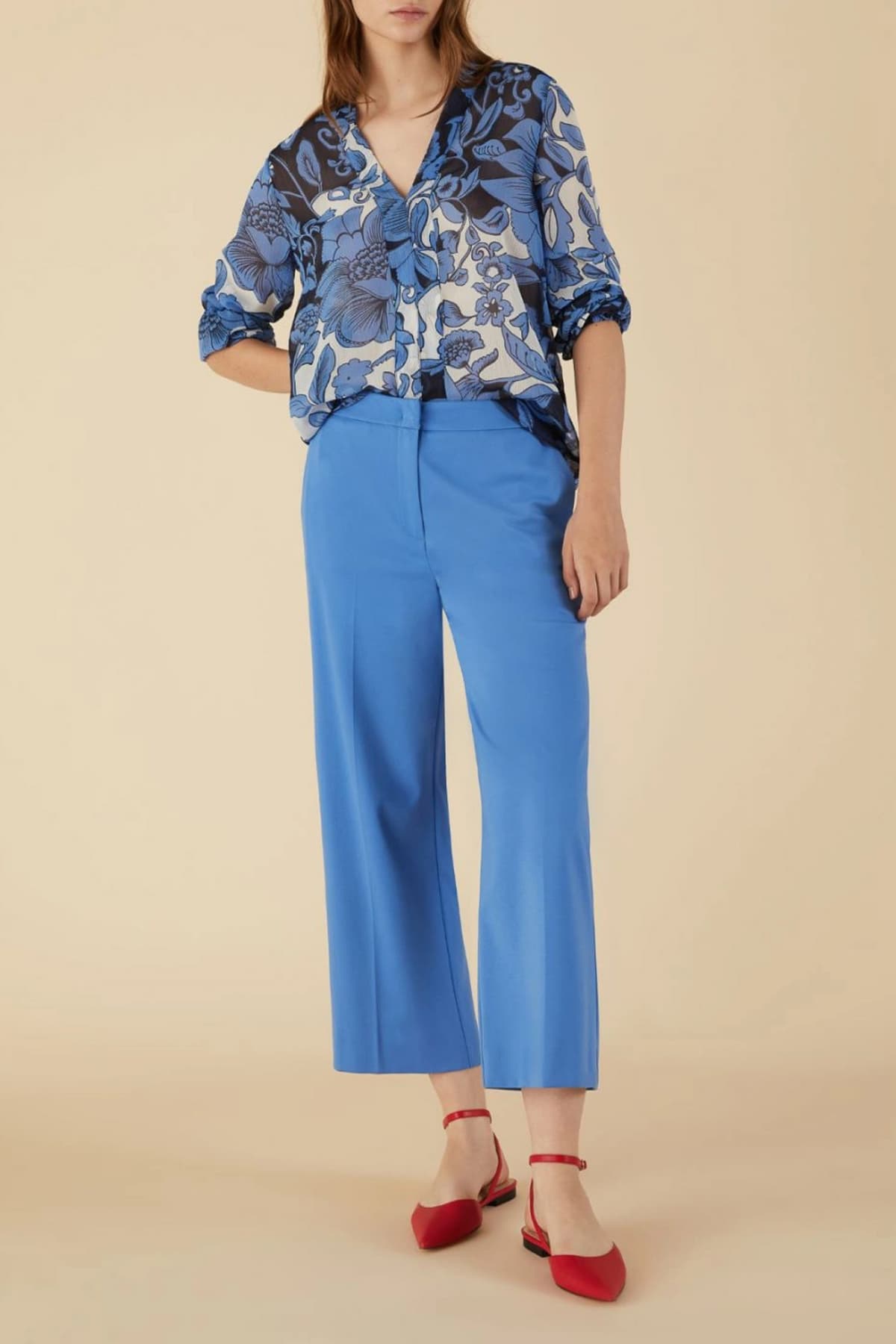 MARELLA EMME ΠΑΝΤΕΛΟΝΙ CHINO VOCIO ΜΠΛΕ ΡΑΦ