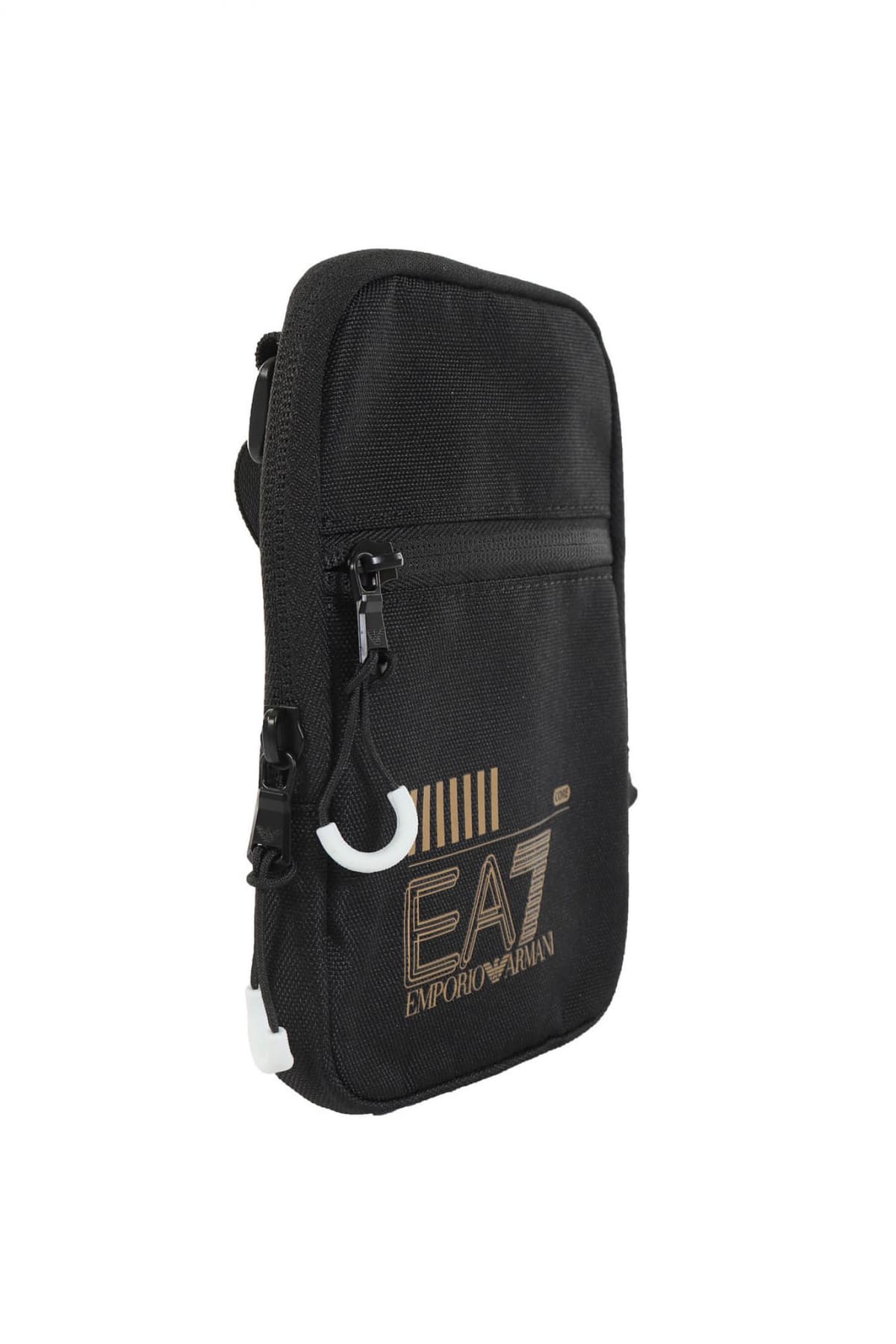 ARMANI 7 ΤΣΑΝΤΑΚΙ ΩΜΟΥ POUCH LOGO ΜΑΥΡΟ-ΧΡΥΣΟ