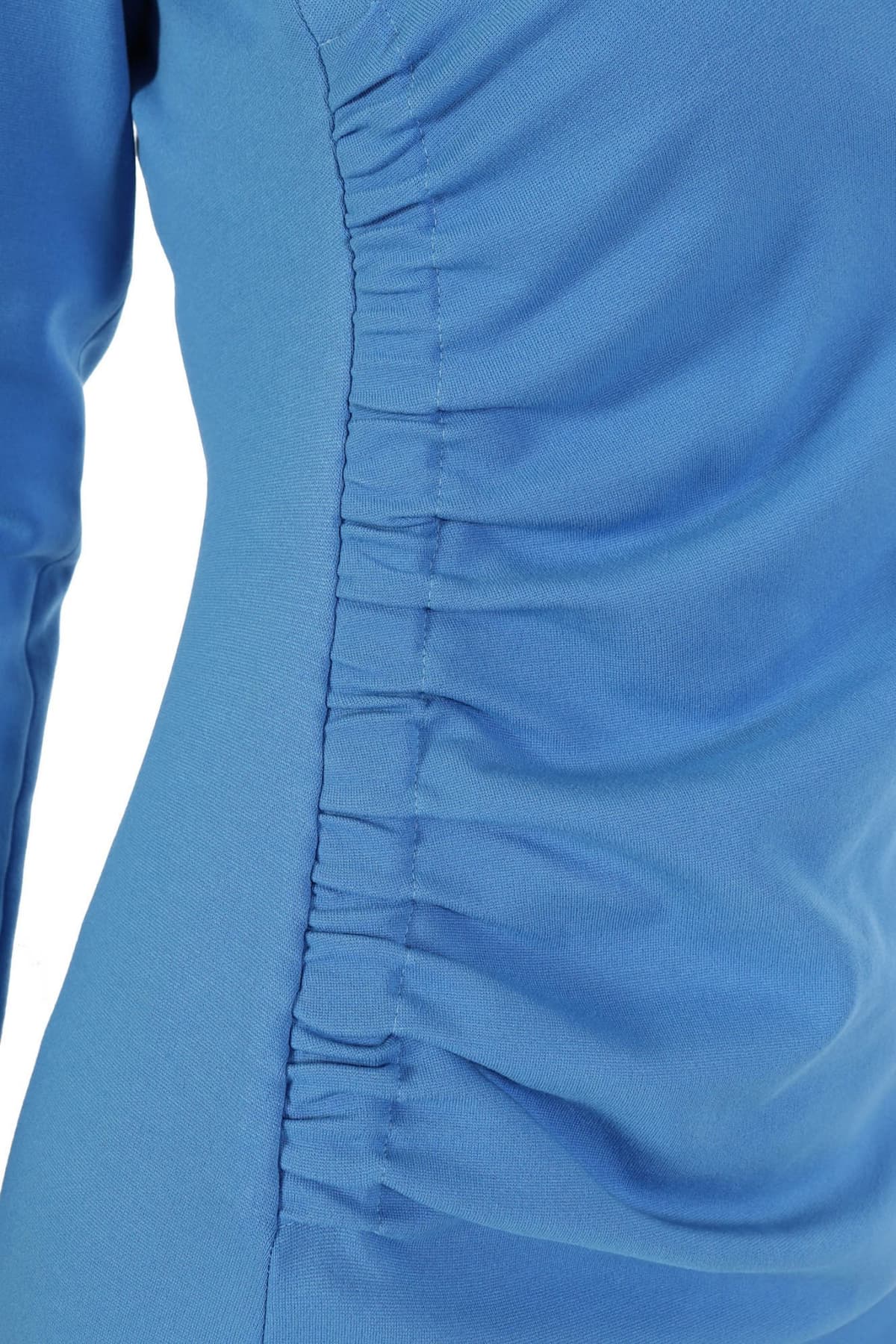 EMPORIO ARMANI ΦΟΡΕΜΑ WOMAN JERSEY DRESS ΛΑΙΜΟΚΟΨΗ ΣΟΥΡΕΣ ΓΑΛΑΖΙΟ