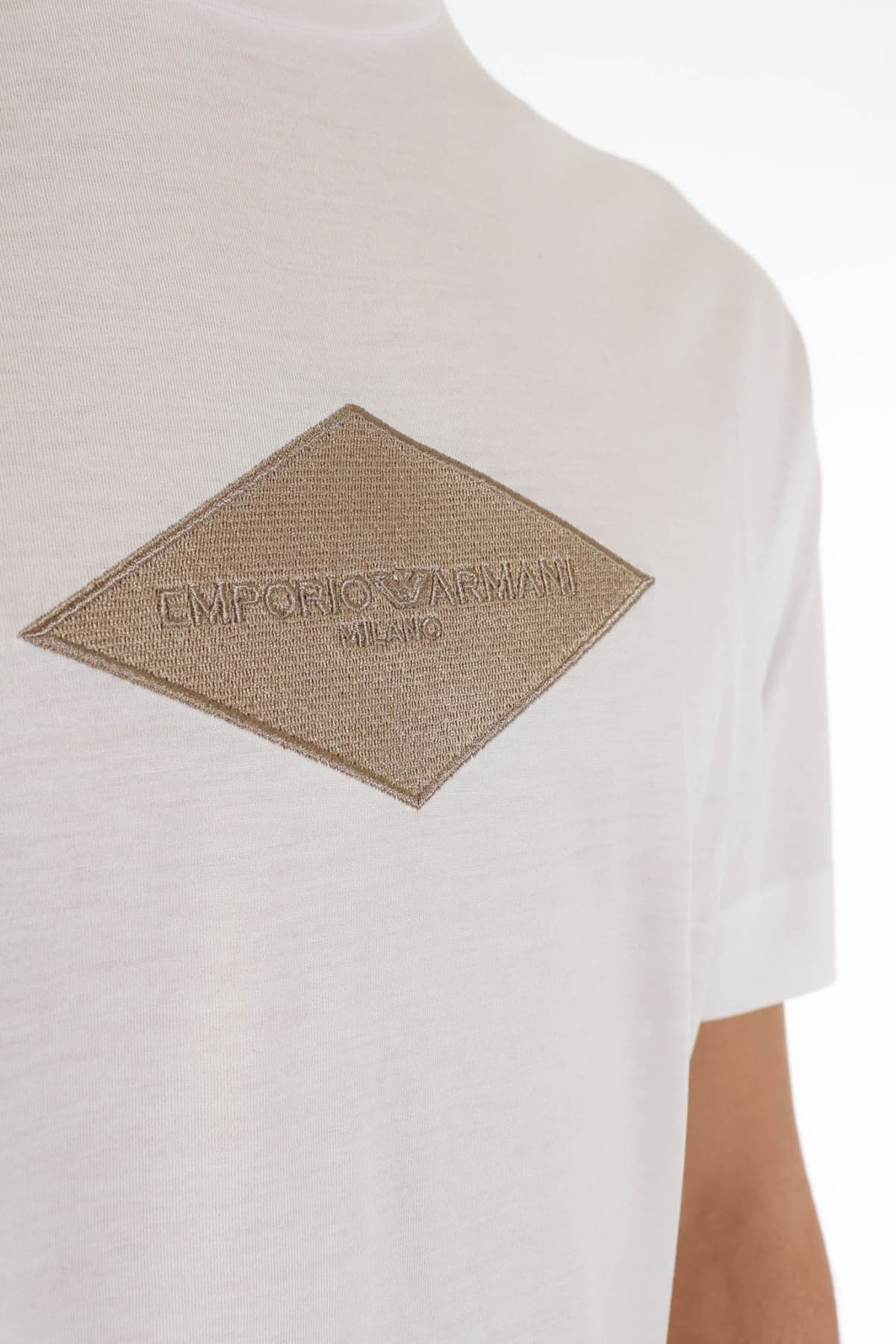 EMPORIO ARMANI T-SHIRT LOGO ΛΕΥΚΟ