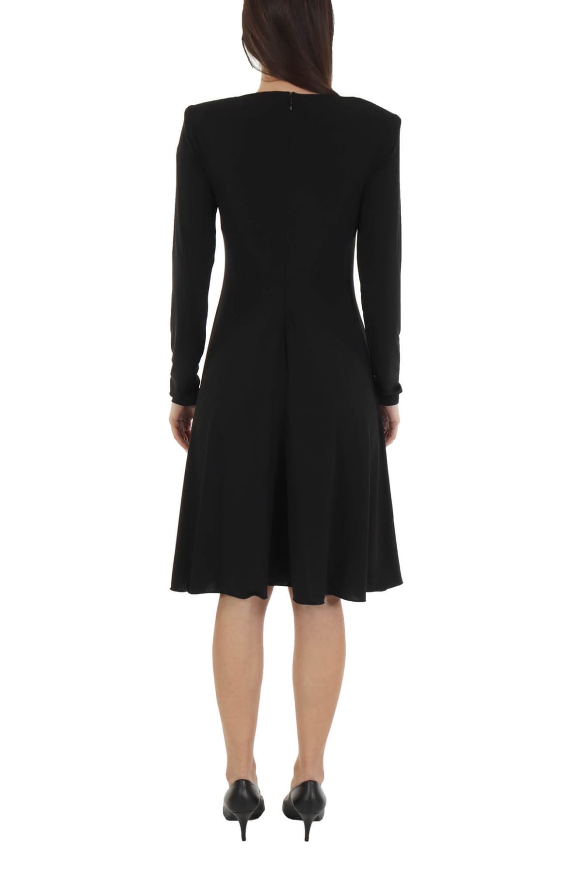 EMPORIO ARMANI ΦΟΡΕΜΑ ΚΛΟΣ V-NECK ΣΤΡΑΣ ΜΑΥΡΟ