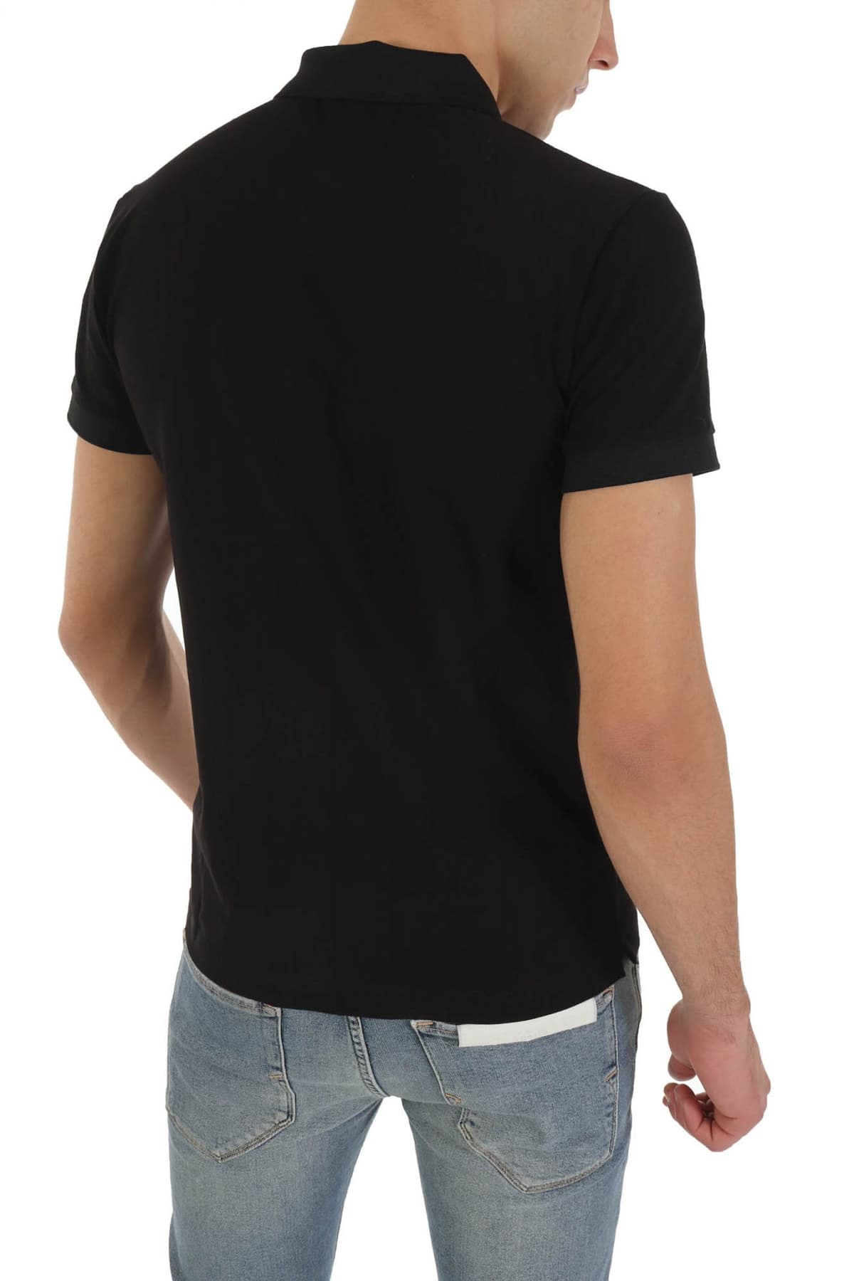 ARMANI 7 POLO LOGO ΜΑΥΡΟ-ΧΡΥΣΟ