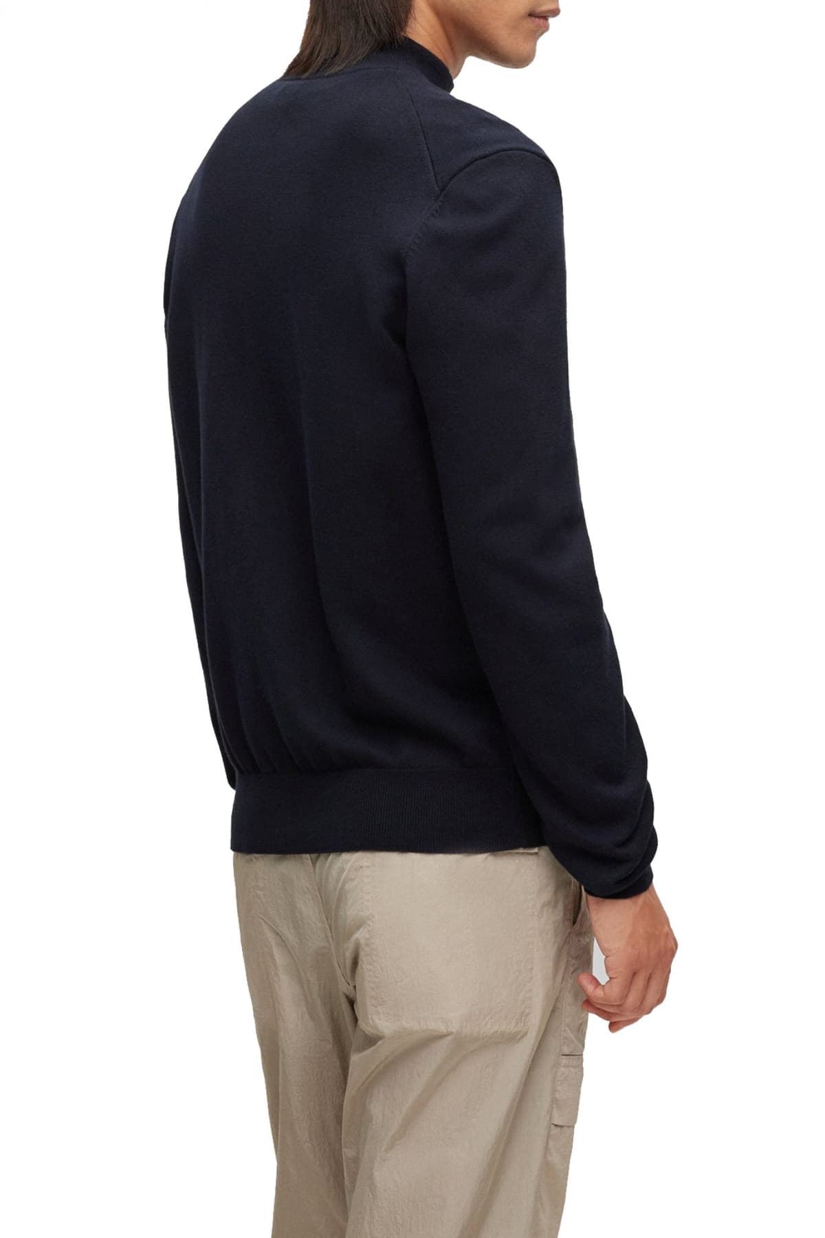 BOSS ΠΛΕΚΤΟ FULLZIP PALANO-L ΜΠΛΕ