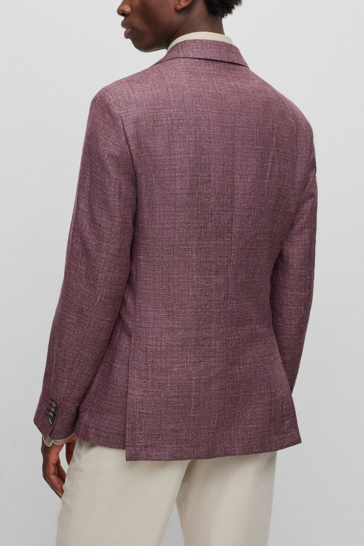 BOSS ΣΑΚΑΚΙ ΛΙΝΟ ΑΦΟΔΡΟ SLIM FIT C-HANRY-232 ΜΠΟΡΝΤΩ