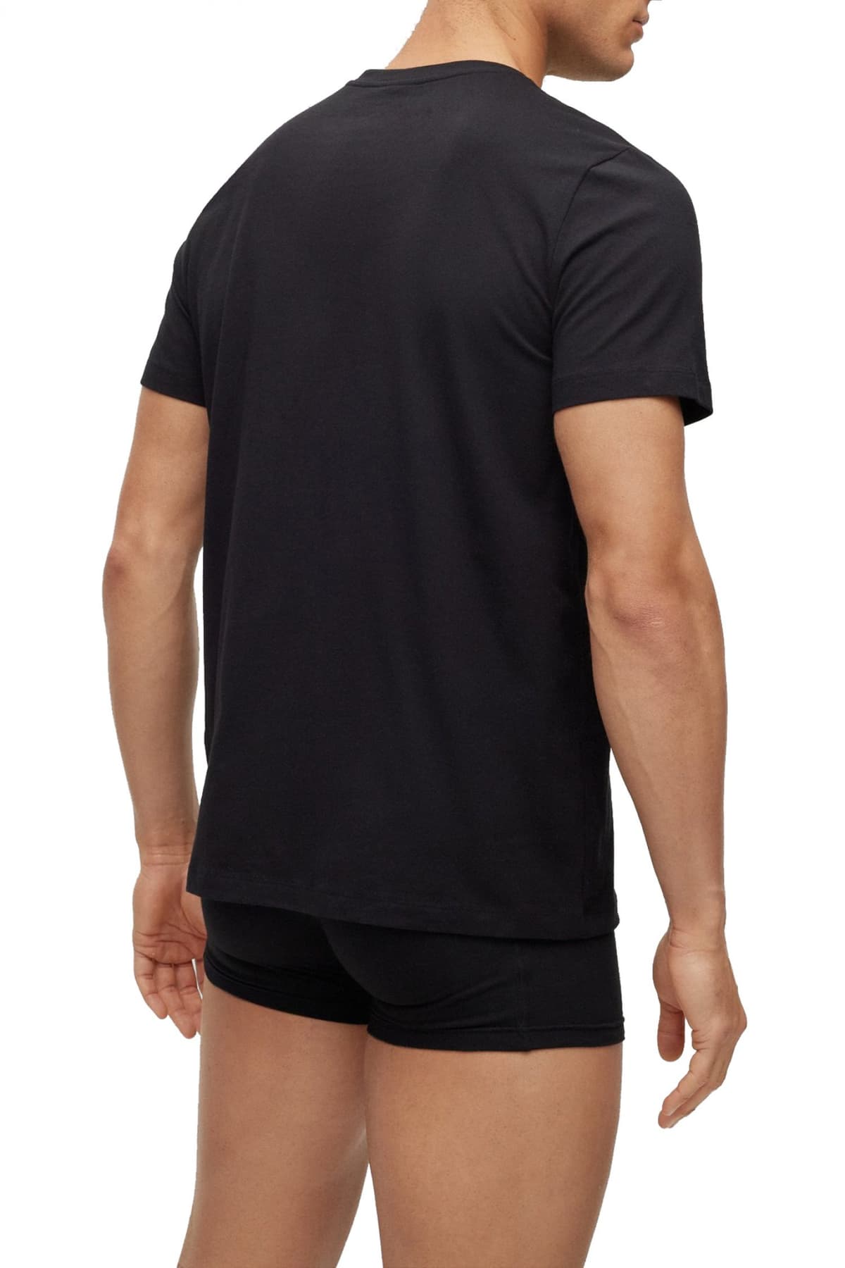 BOSS ΕΣΩΡΟΥΧΟ T-SHIRT RN CREW NECK ΜΑΥΡΟ