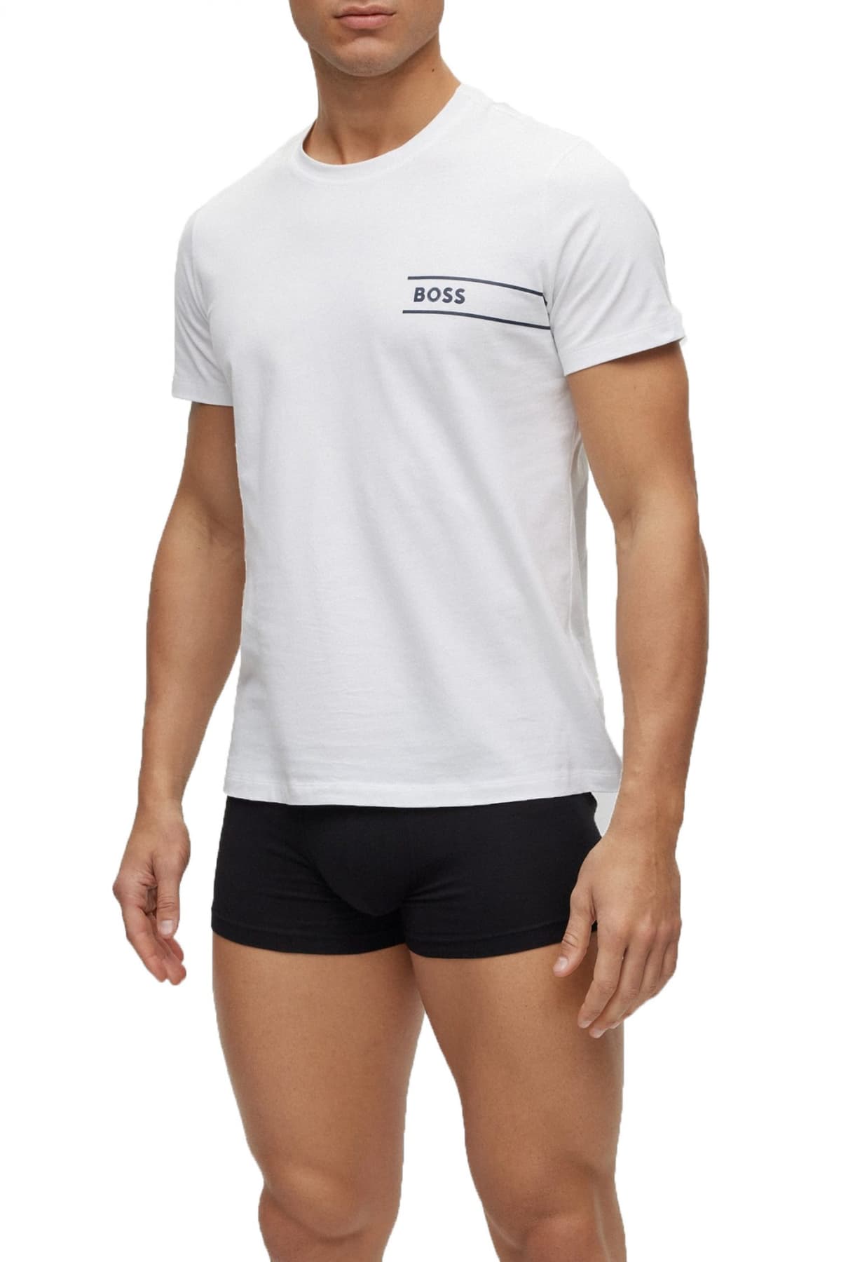 BOSS ΕΣΩΡΟΥΧΟ T-SHIRT RN CREW NECK ΛΕΥΚΟ