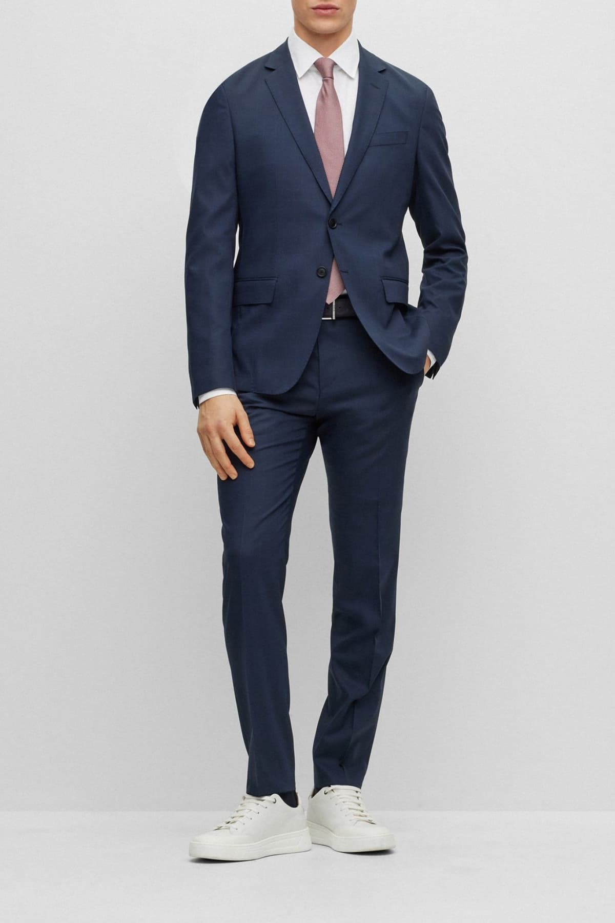 BOSS PERFORMANCE ΚΟΣΤΟΥΜΙ ΚΑΡΩ SLIM FIT P-HUGE-2PCS-232 ΜΠΛΕ