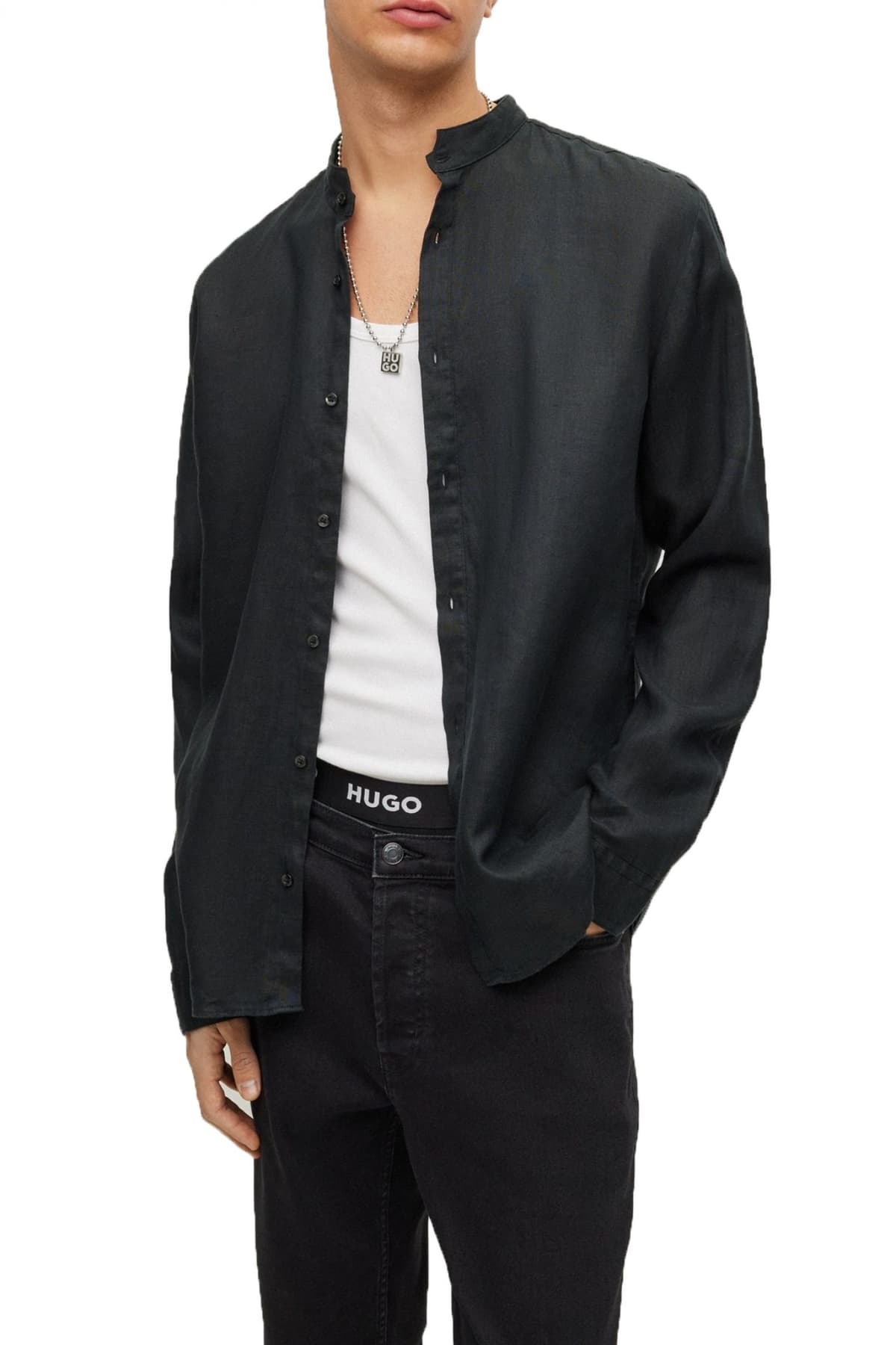 Men's Shirts Hugo Black