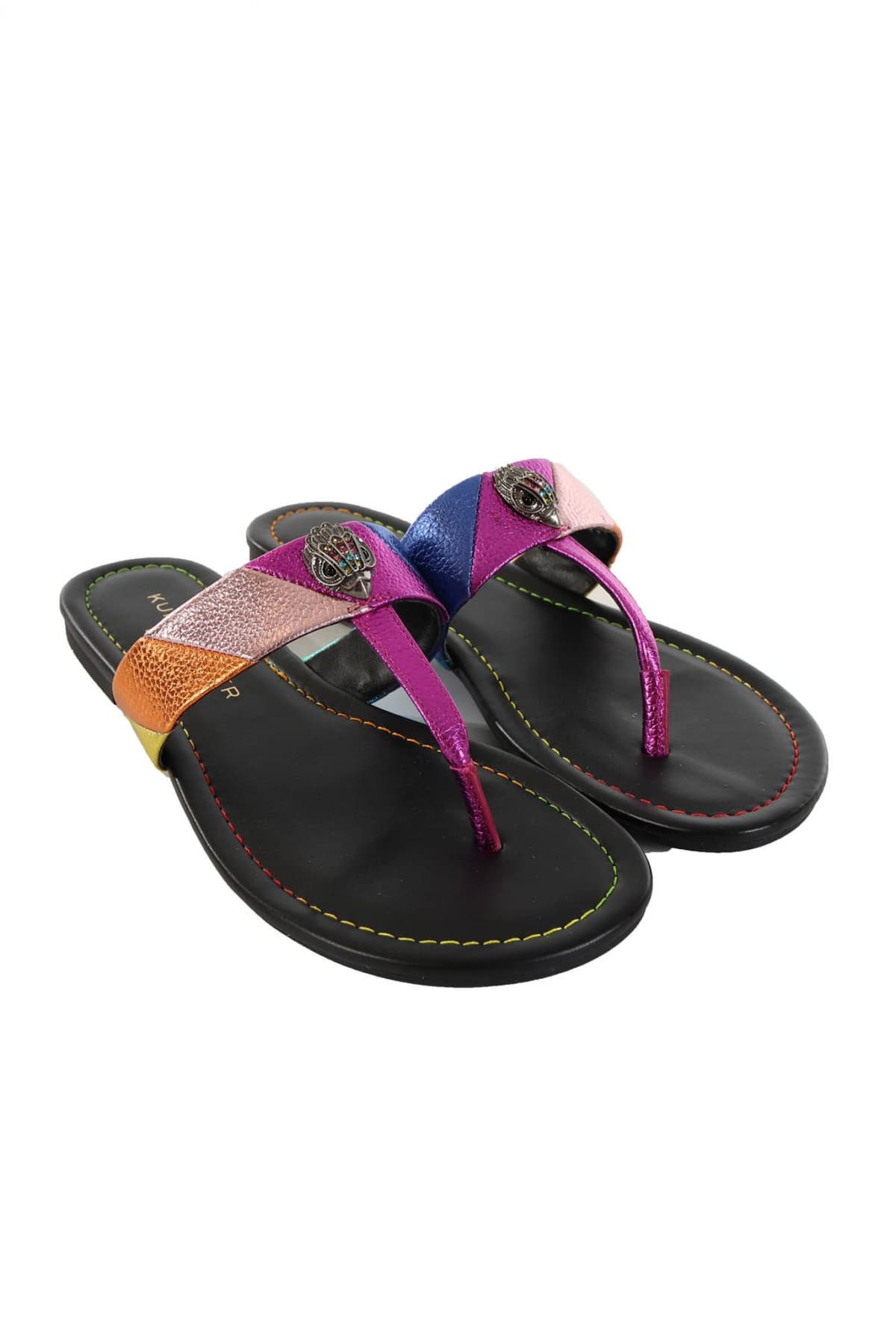 KURT GEIGER ΠΑΠΟΥΤΣΙΑ ΣΑΝΔΑΛΙΑ T-BAR ΠΟΛΥΧΡΩΜΟ