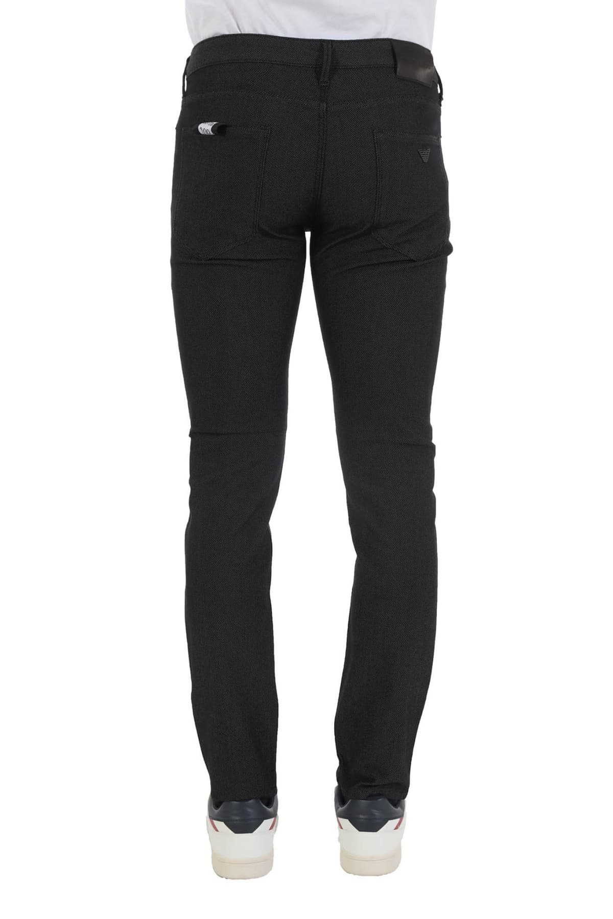 EMPORIO ARMANI ΠΑΝΤΕΛΟΝΙ 5ΤΣΕΠΟ J06 SLIM FIT ΜΙΚΡΟΣΧΕΔΙΟ ΜΑΥΡΟ