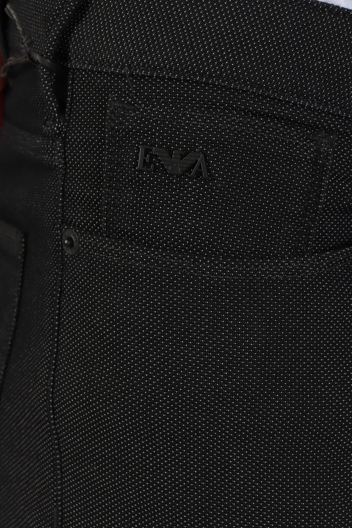 EMPORIO ARMANI ΠΑΝΤΕΛΟΝΙ 5ΤΣΕΠΟ J06 SLIM FIT ΜΙΚΡΟΣΧΕΔΙΟ ΜΑΥΡΟ