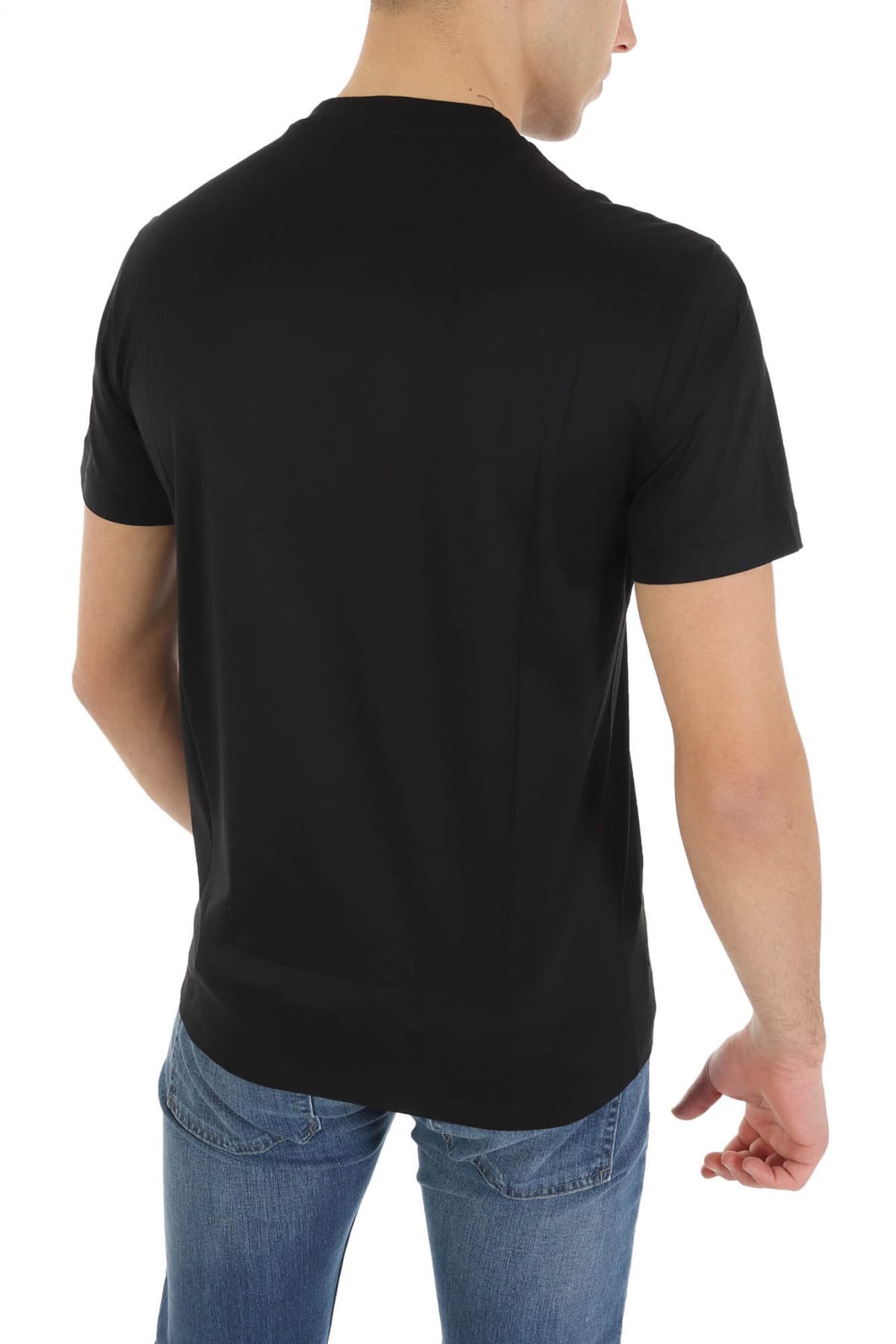 EMPORIO ARMANI T-SHIRT LOGO ΜΑΥΡΟ