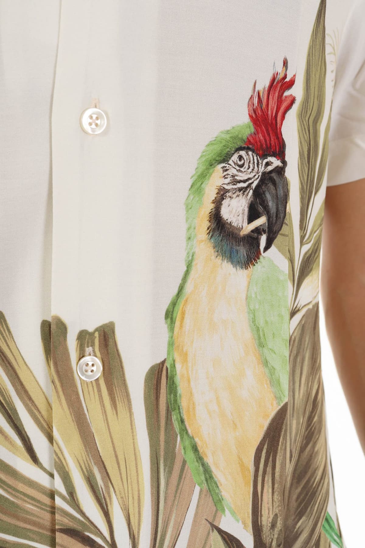 BALDESSARINI ΠΟΥΚΑΜΙΣΟ ΚΟΝΤΟΜΑΝΙΚΟ BLD-EASY FLORAL ΕΚΡΟΥ-ΧΑΚΙ