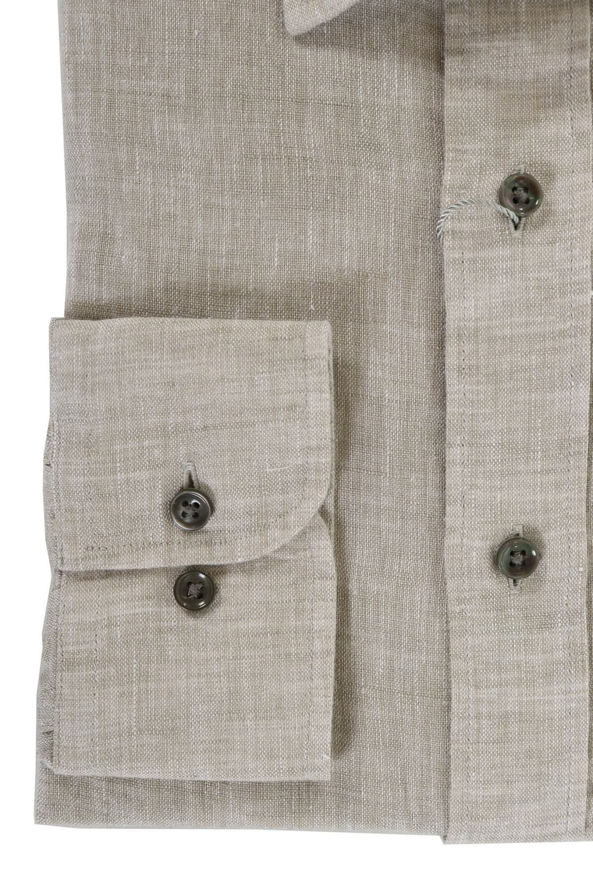 MICHAEL KORS ΠΟΥΚΑΜΙΣΟ SLIM FIT ΛΙΝΟ ΜΠΕΖ