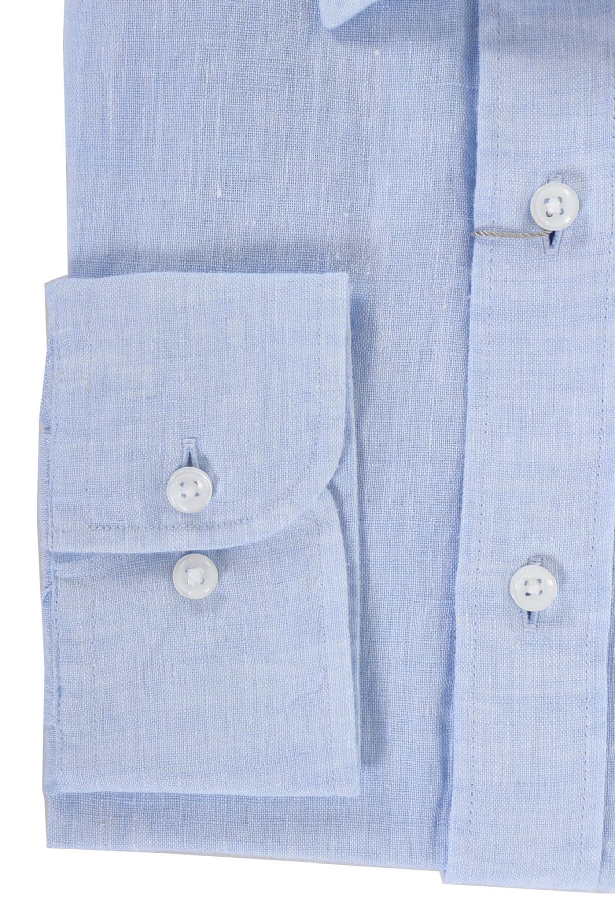 MICHAEL KORS ΠΟΥΚΑΜΙΣΟ SLIM FIT ΛΙΝΟ ΣΙΕΛ