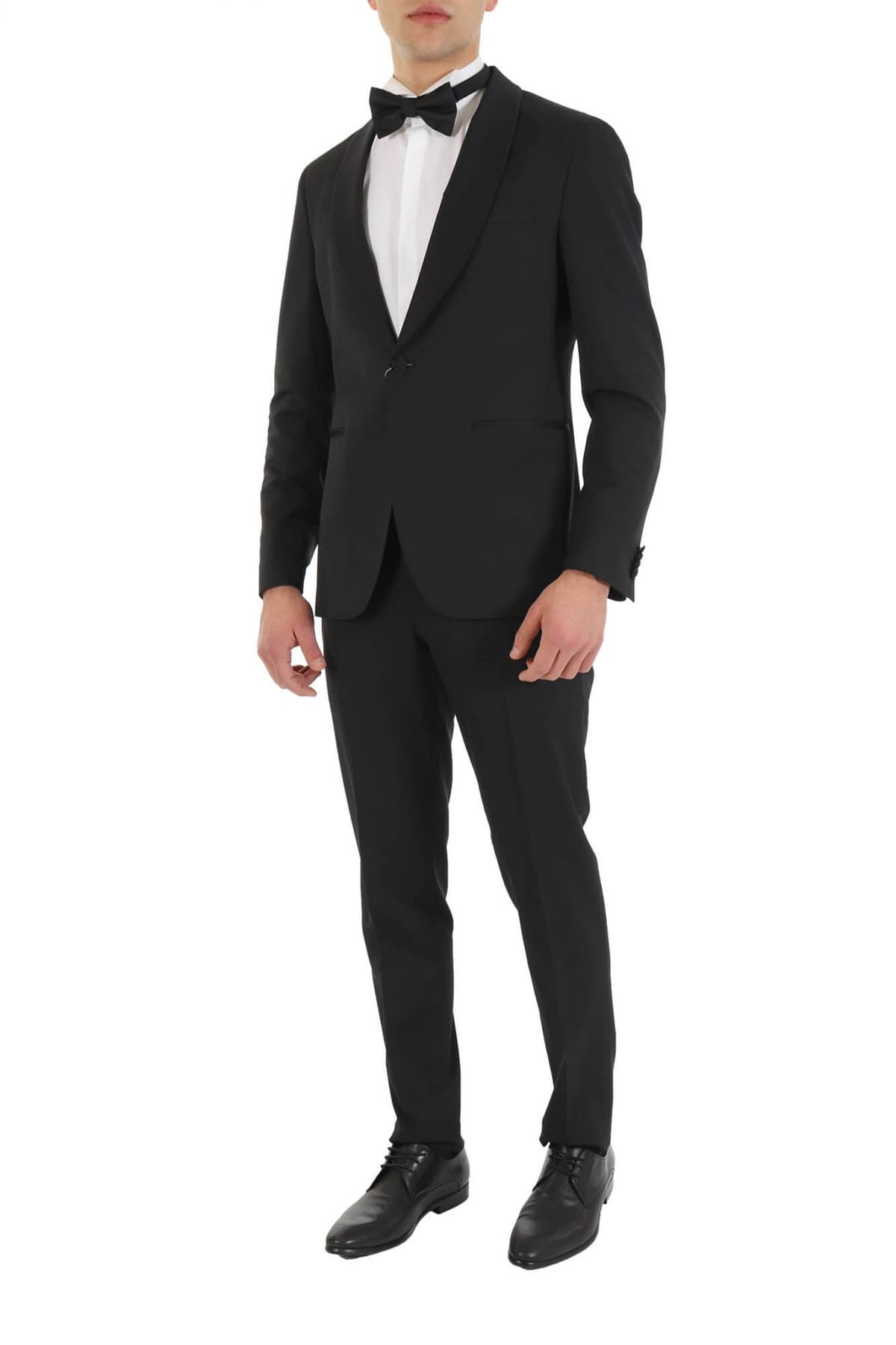 MICHAEL KORS ΚΟΥΣΤΟΥΜΙ ΣΜΟΚΙΝ SLIM FIT SUPER STRETCH PAULO OLIVEIRA ΜΑΥΡΟ