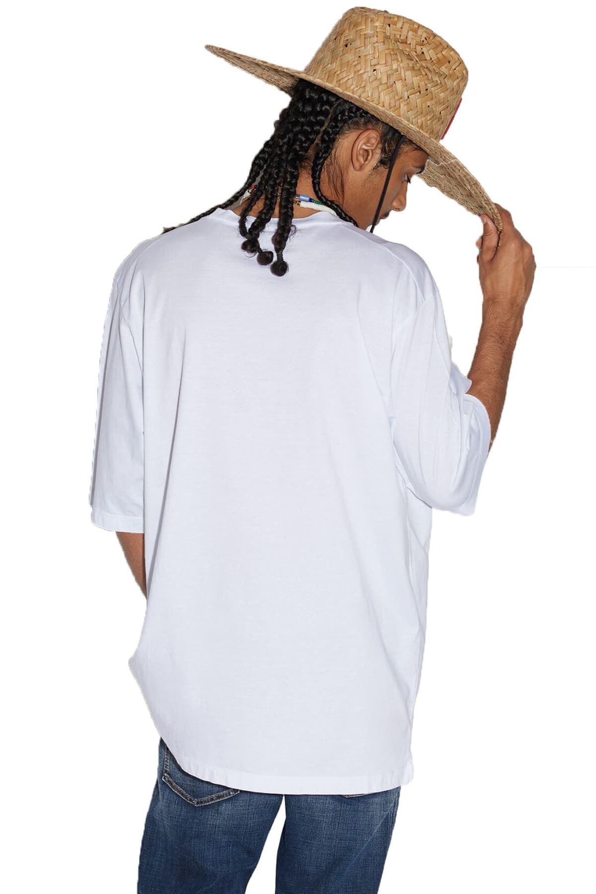 DSQUARED2 T-SHIRT SKATER FIT ΛΕΥΚΟ