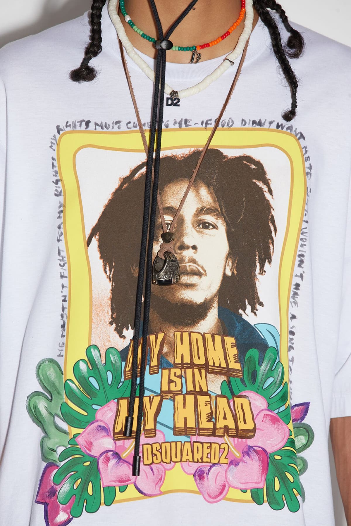 DSQUARED2 T-SHIRT SKATER FIT ΛΕΥΚΟ