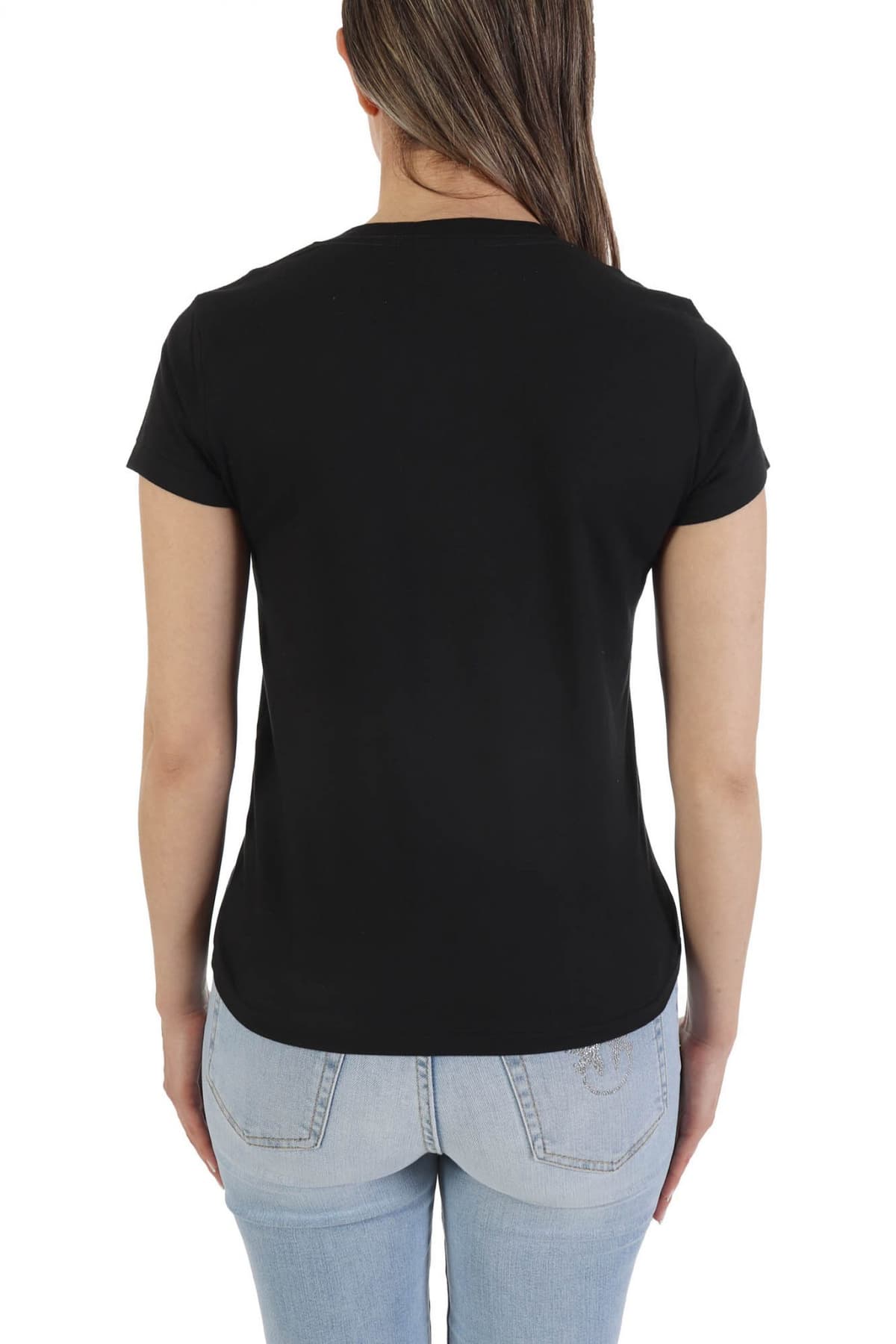 RALPH LAUREN T- SHIRT V-NECK BSR ΜΑΥΡΟ