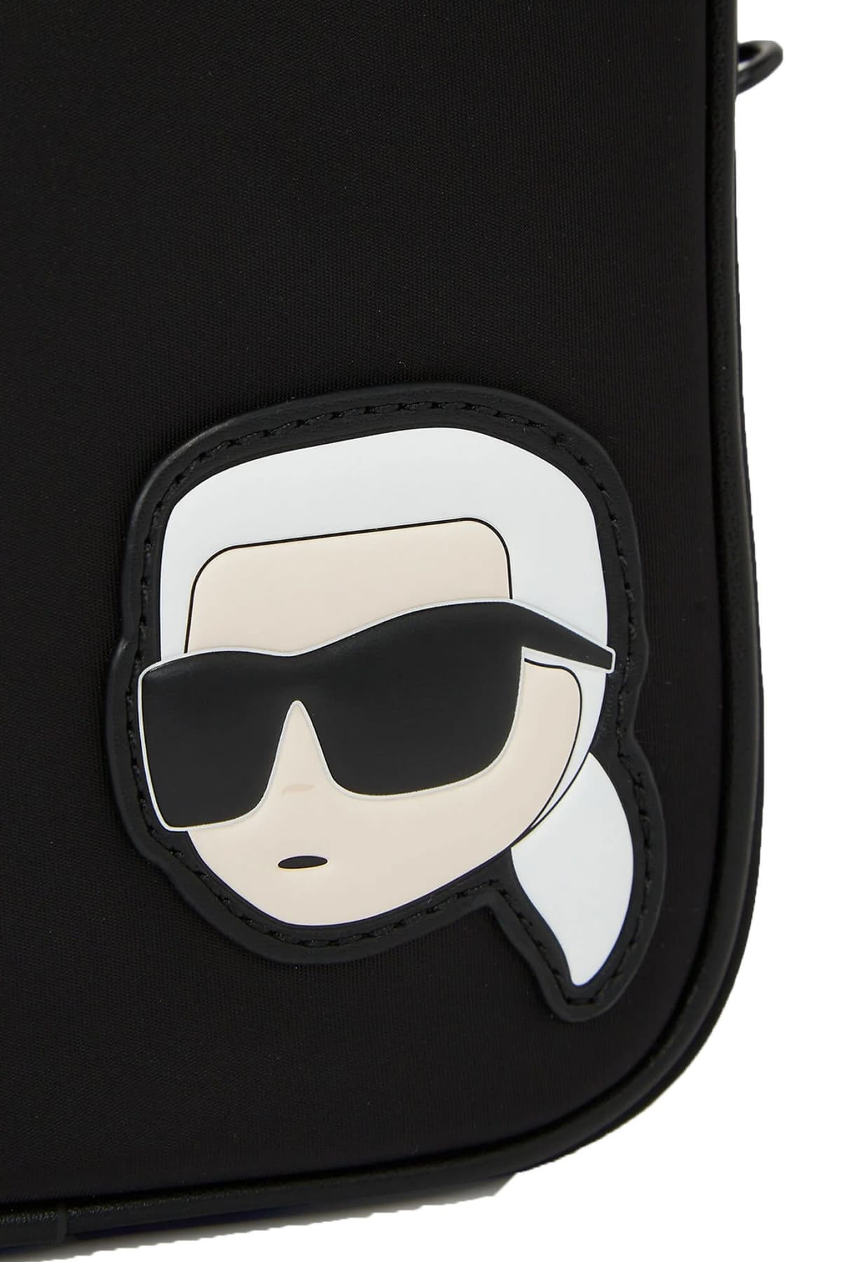 KARL LAGERFELD ΤΣΑΝΤΑΚΙ CROSSBODY K/IKONIK 2.0 LOGO ΜΑΥΡΟ