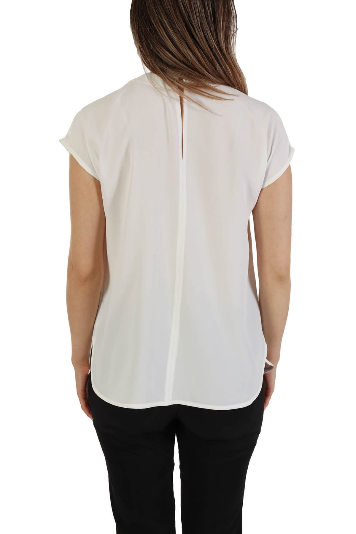 MARELLA TOP ASTER ΑΛΥΣΙΔΑ V-NECK ΛΕΥΚΟ