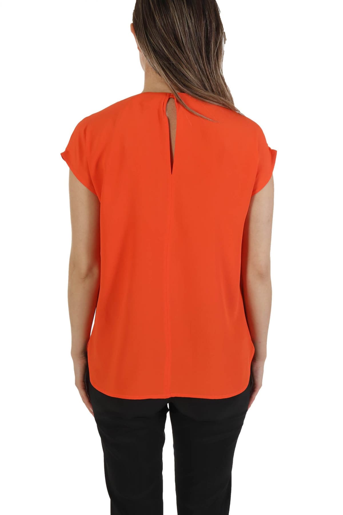 MARELLA TOP ASTER ΑΛΥΣΙΔΑ V-NECK ΠΟΡΤΟΚΑΛΙ