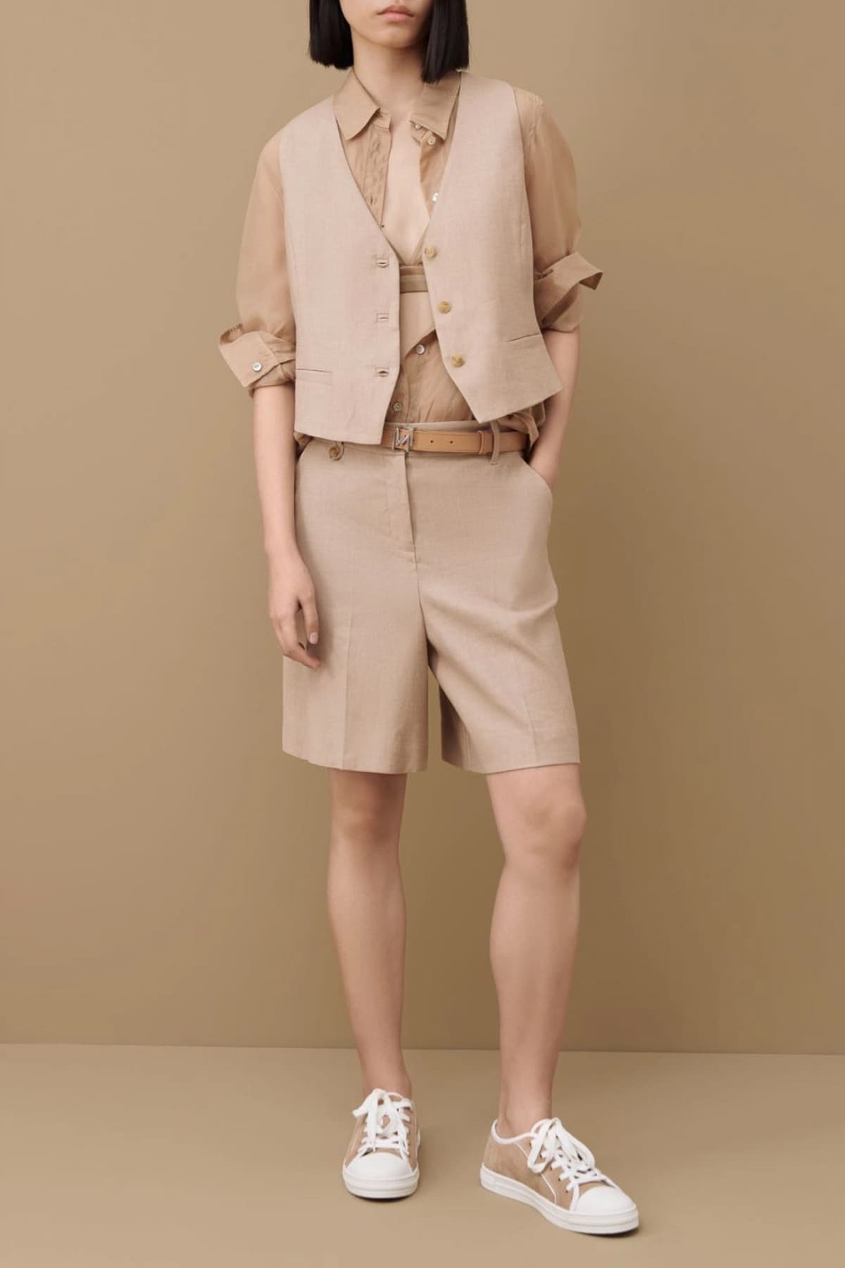 MARELLA MONOCHROME ΓΙΛΕΚΟ CANDITO ΚΟΥΜΠΙΑ ΤΣΕΠΕΣ ΜΠΕΖ