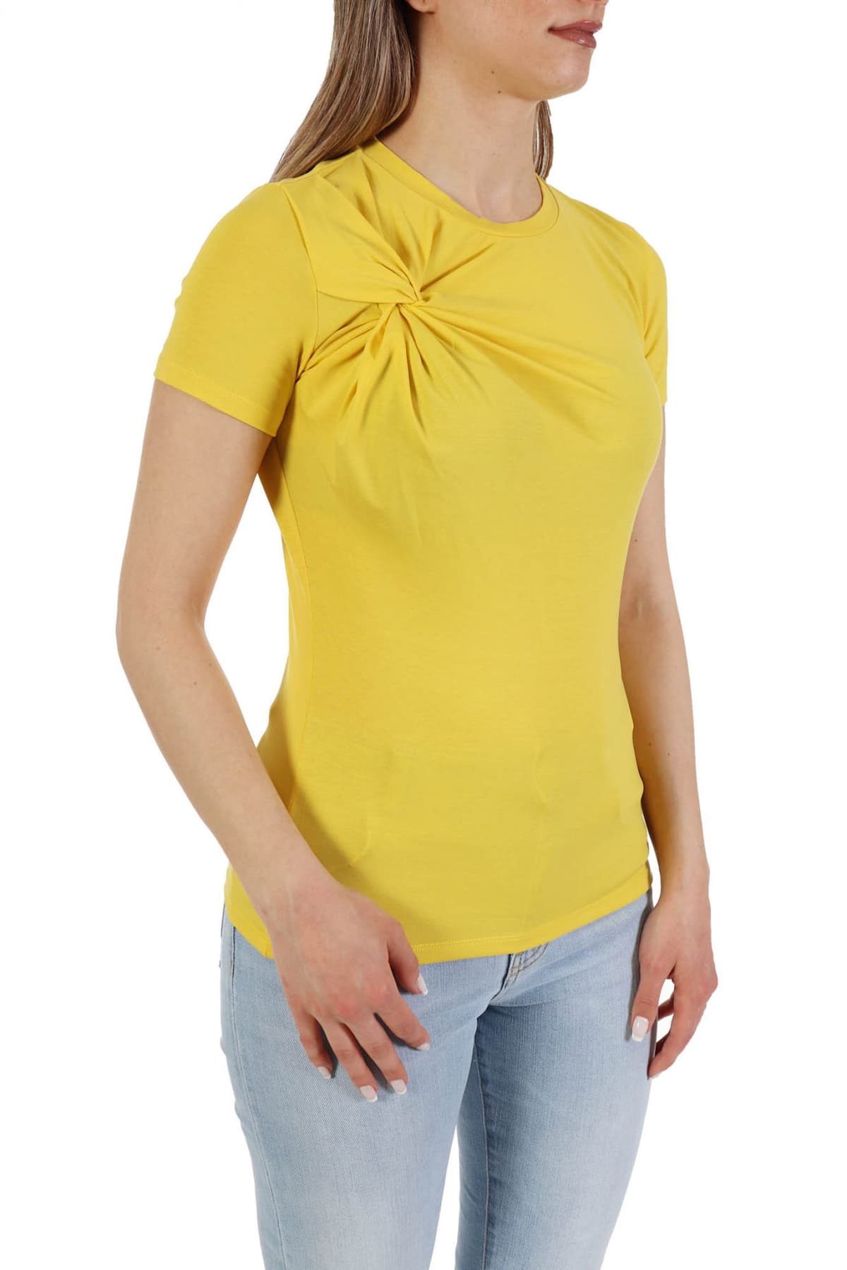 MARELLA T-SHIRT BAMBY ΛΑΙΜΟΚΟΨΗ ΚΟΜΠΟΣ ΚΙΤΡΙΝΟ