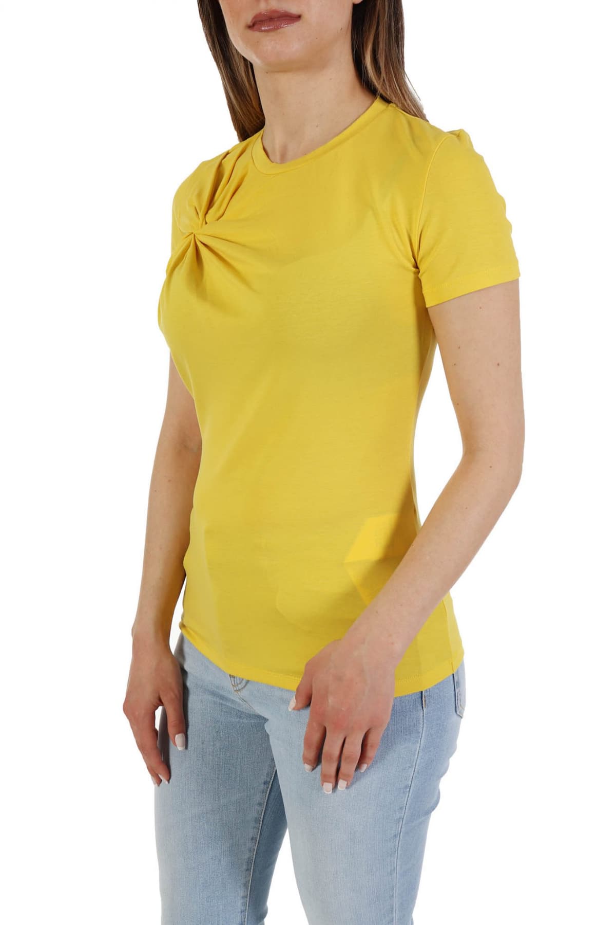 MARELLA T-SHIRT BAMBY ΛΑΙΜΟΚΟΨΗ ΚΟΜΠΟΣ ΚΙΤΡΙΝΟ