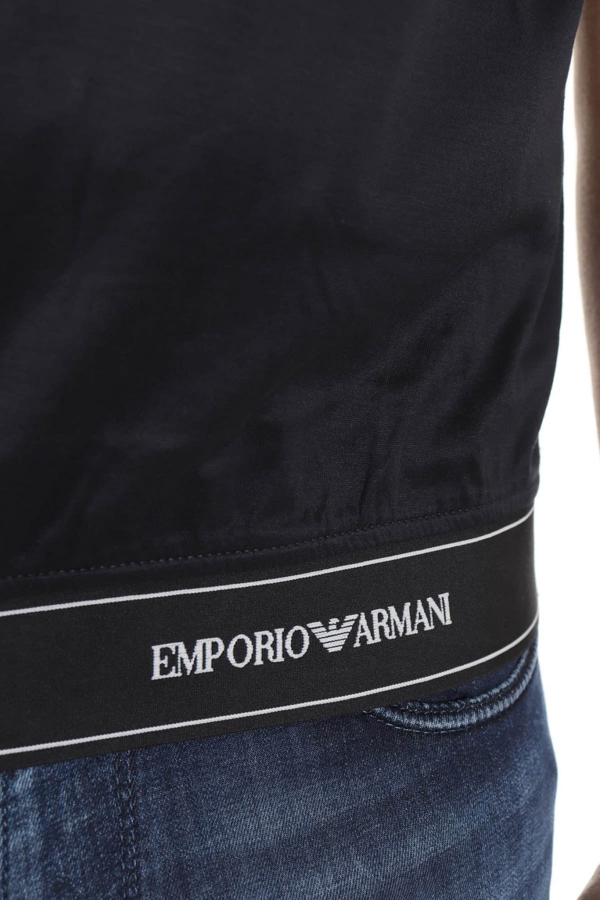 EMPORIO ARMANI POLO LOGO ΛΑΣΤΙΧΟ ΚΑΤΩ ΜΠΛΕ
