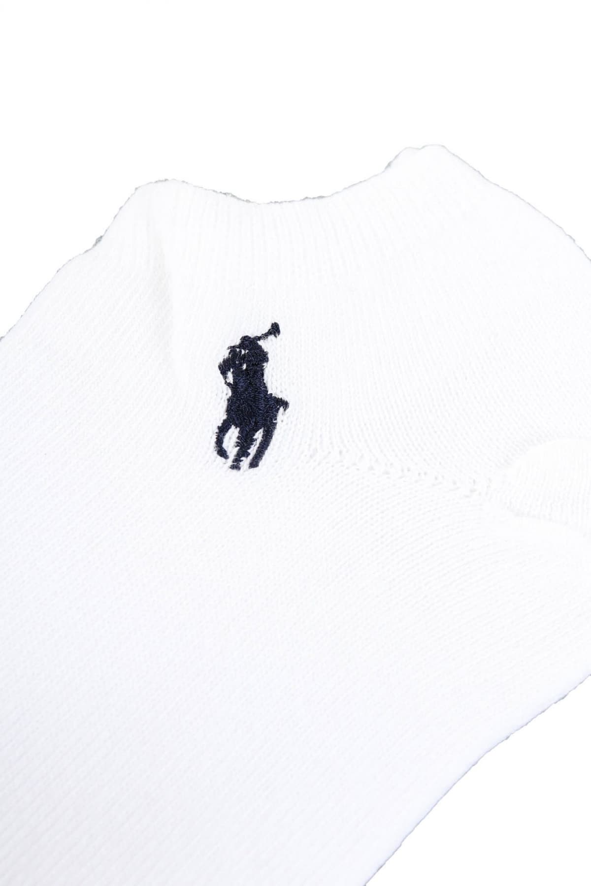 RALPH LAUREN ΚΑΛΤΣΕΣ 3 PAIRS LOGO ΛΕΥΚΟ-ΓΚΡΙ-ΜΑΥΡΟ
