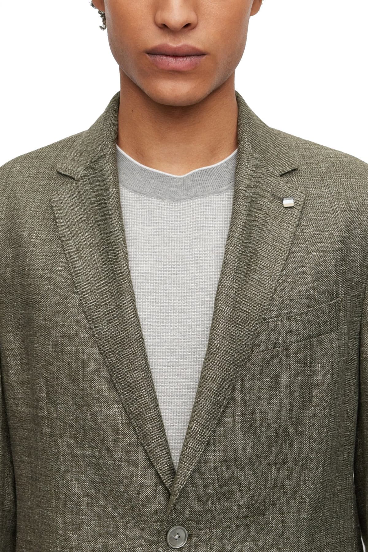 BOSS ΣΑΚΑΚΙ ΛΙΝΟ ΑΦΟΔΡΟ SLIM FIT C-HANRY-232 ΧΑΚΙ