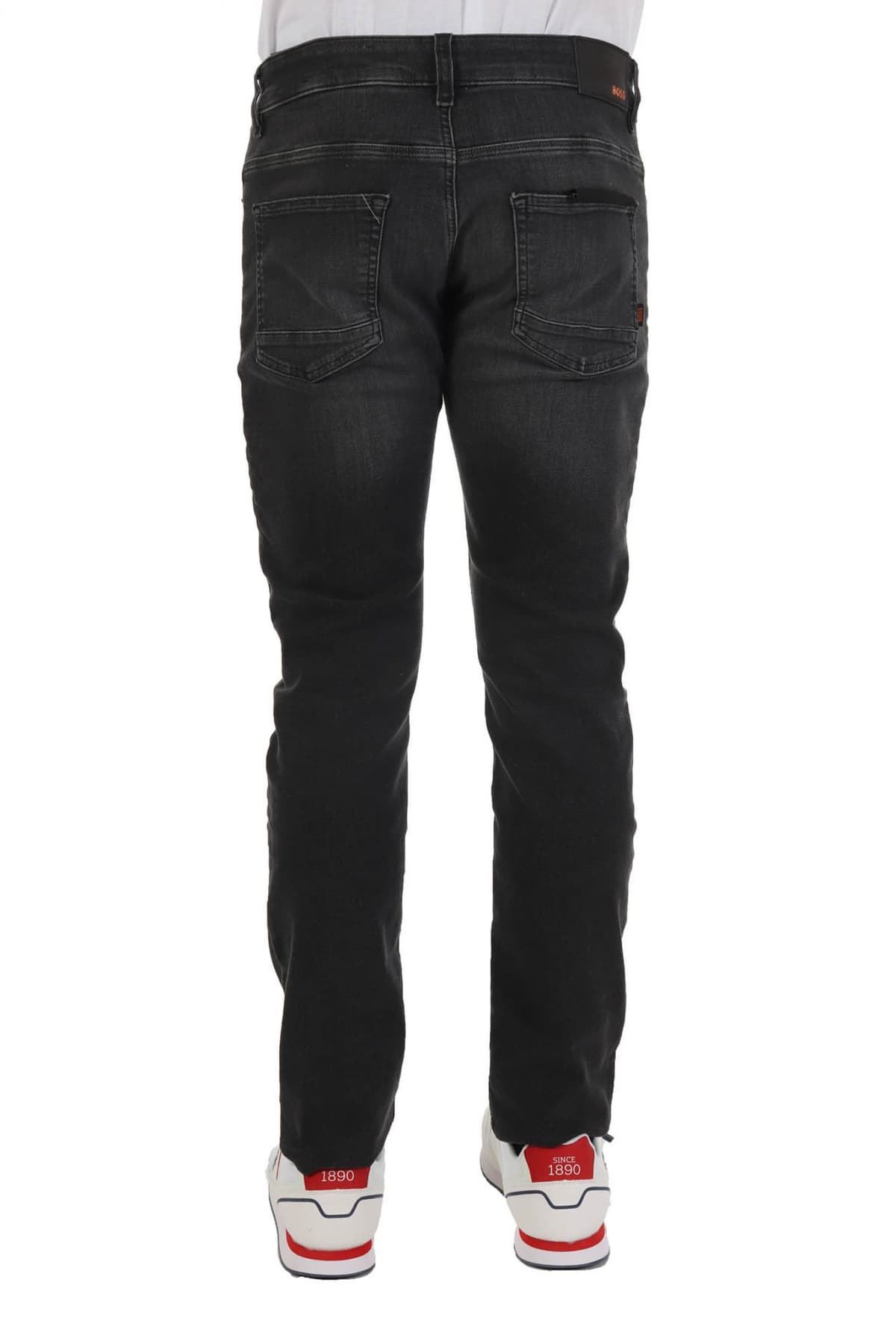 BOSS CASUAL ΠΑΝΤΕΛΟΝΙ JEANS DELAWARE BC-L-P UNITED SLIM FIT ΑΝΘΡΑΚΙ