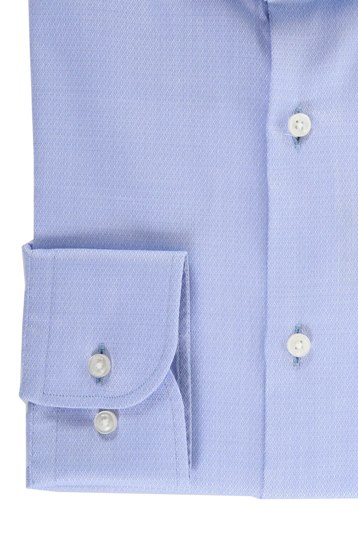 BOSS ΠΟΥΚΑΜΙΣΟ MΙΚΡΟΣΧΕΔΙΟ SLIM FIT ORGANIC COTTON H-HANK-SPREAD-C1-222 ΣΙΕΛ