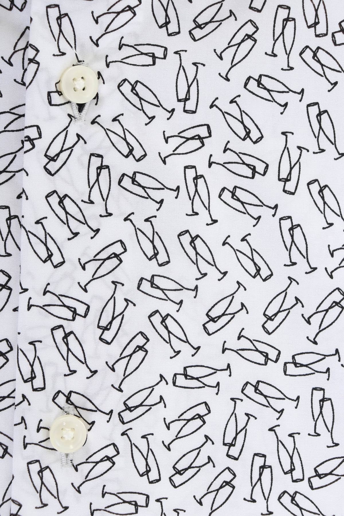 BOSS ΠΟΥΚΑΜΙΣΟ ΜΙΚΡΟΣΧΕΔΙΟ SLIM FIT STRETCH H-HANK-S-KENT-C1-232 ΛΕΥΚΟ-ΜΑΥΡΟ