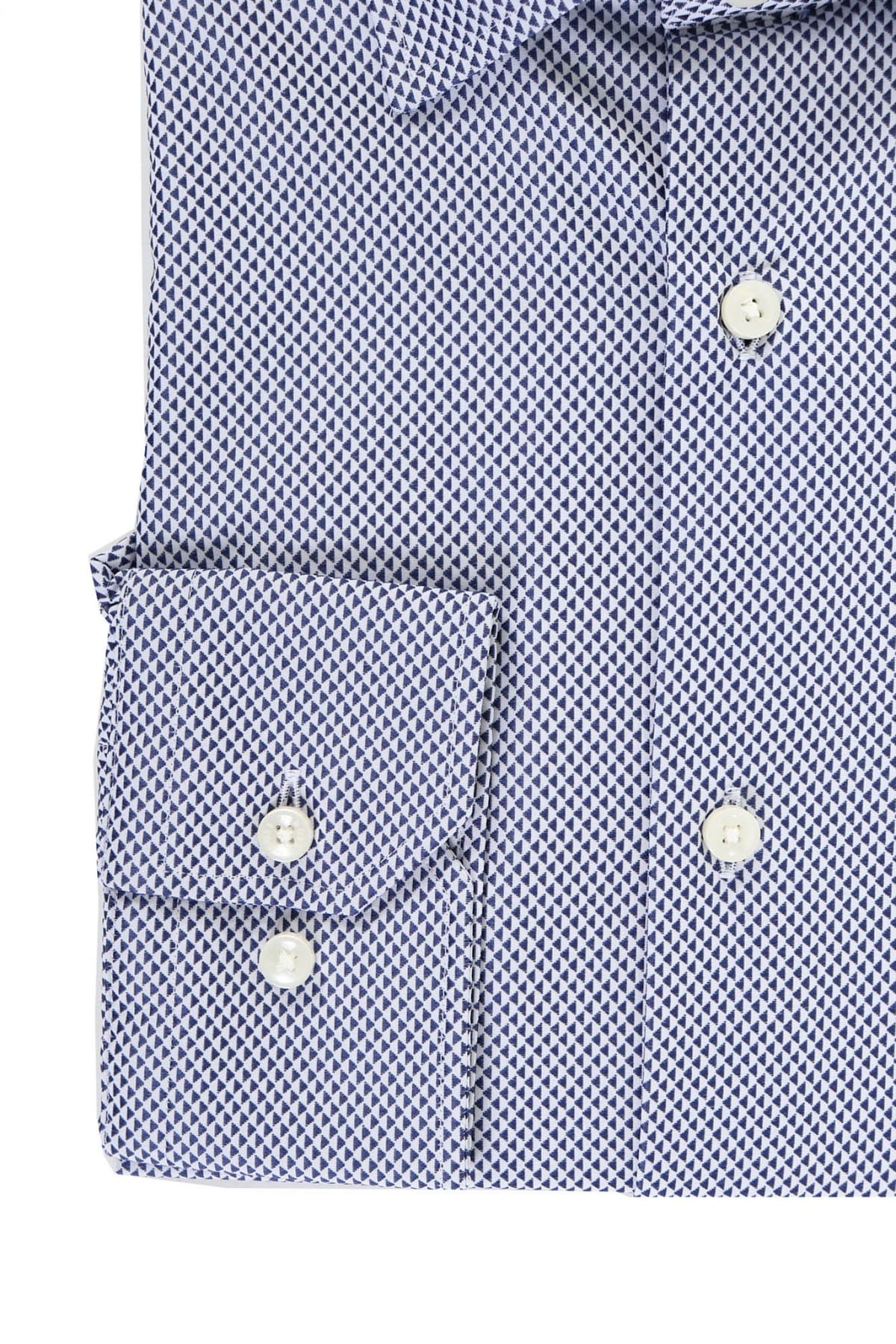 BOSS PERFORMANCE ΠΟΥΚΑΜΙΣΟ ΜΙΚΡΟΣΧΕΔΙΟ REGULAR FIT P-JOE-KENT-C1-222 ΜΠΛΕ