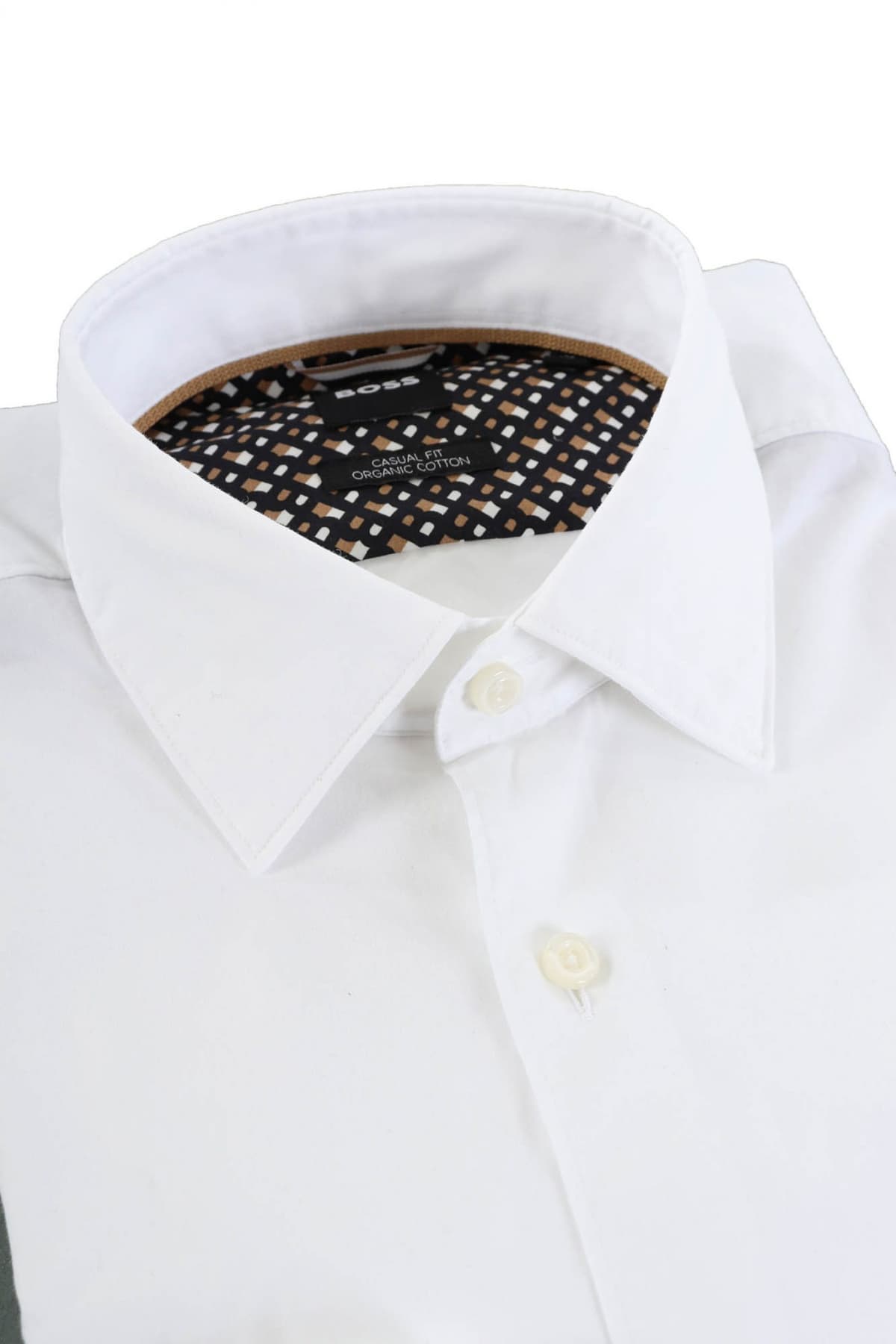 BOSS ΠΟΥΚΑΜΙΣΟ CASUAL FIT C-HAL-KENT-C4-232 ΛΕΥΚΟ