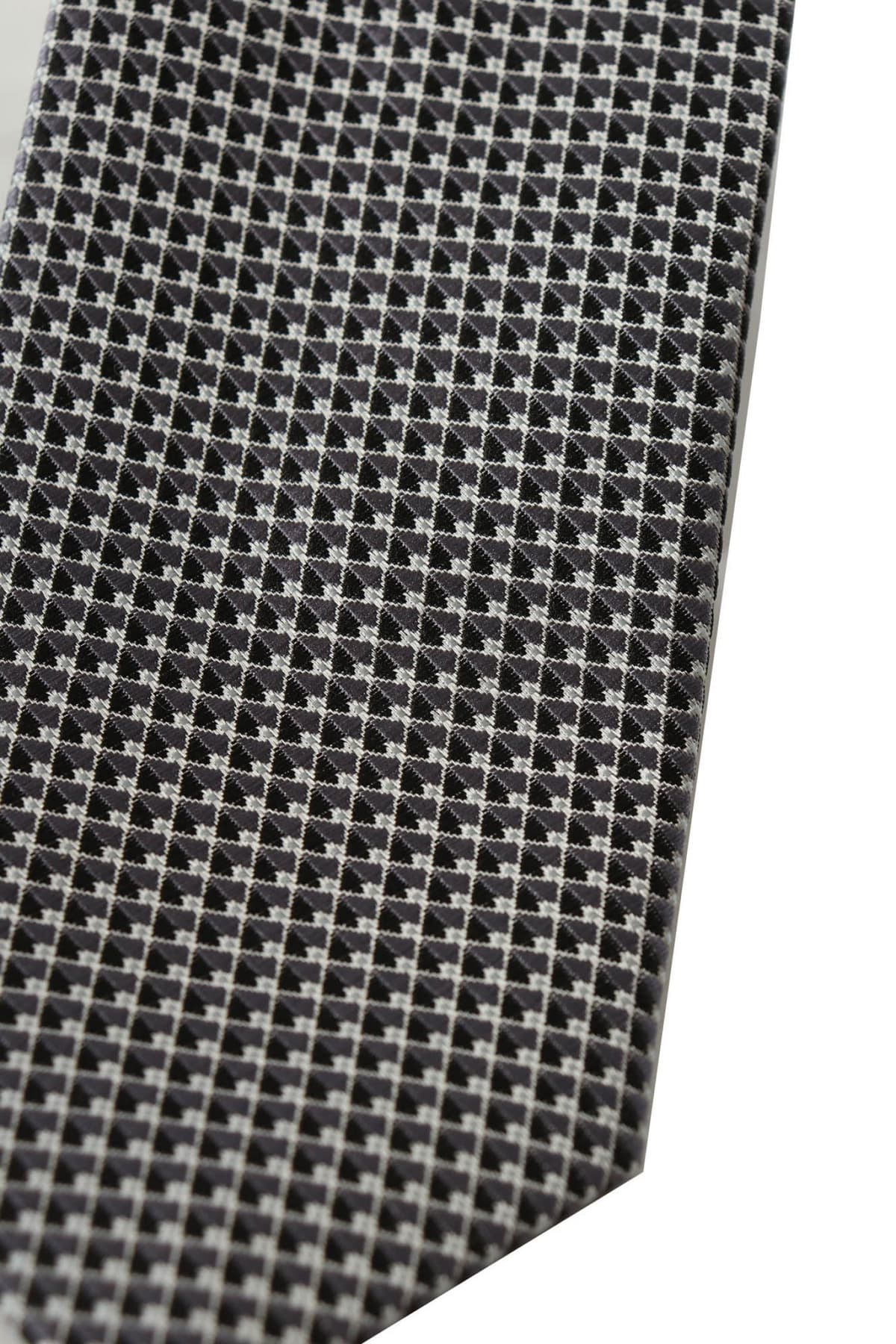 BOSS ΓΡΑΒΑΤΑ P-TIE 6CM-222 ΜΙΚΡΟΣΧΕΔΙΟ ΓΚΡΙ-ΜΑΥΡΟ