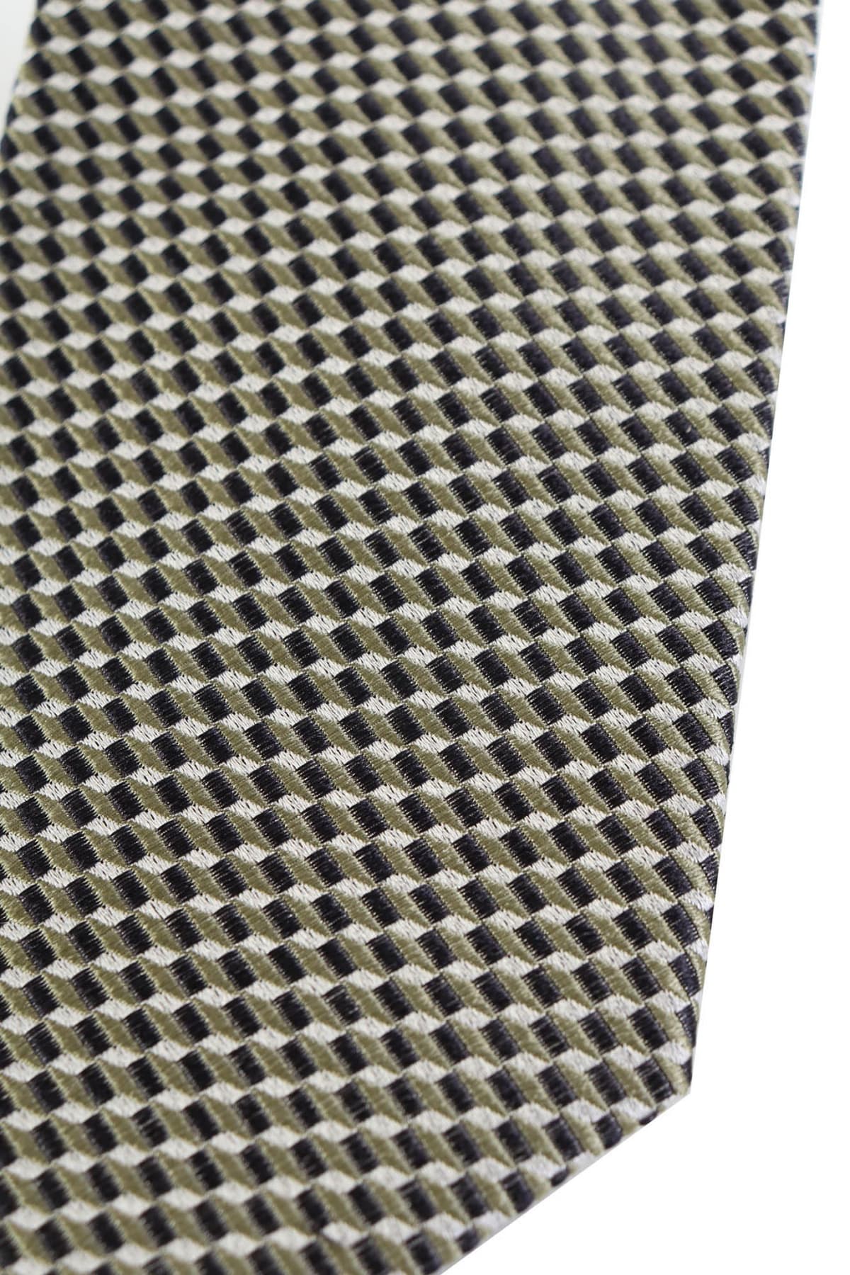 BOSS ΓΡΑΒΑΤΑ H-TIE 7.5CM-222 ΜΙΚΡΟΣΧΕΔΙΟ ΧΑΚΙ-ΜΑΥΡΟ