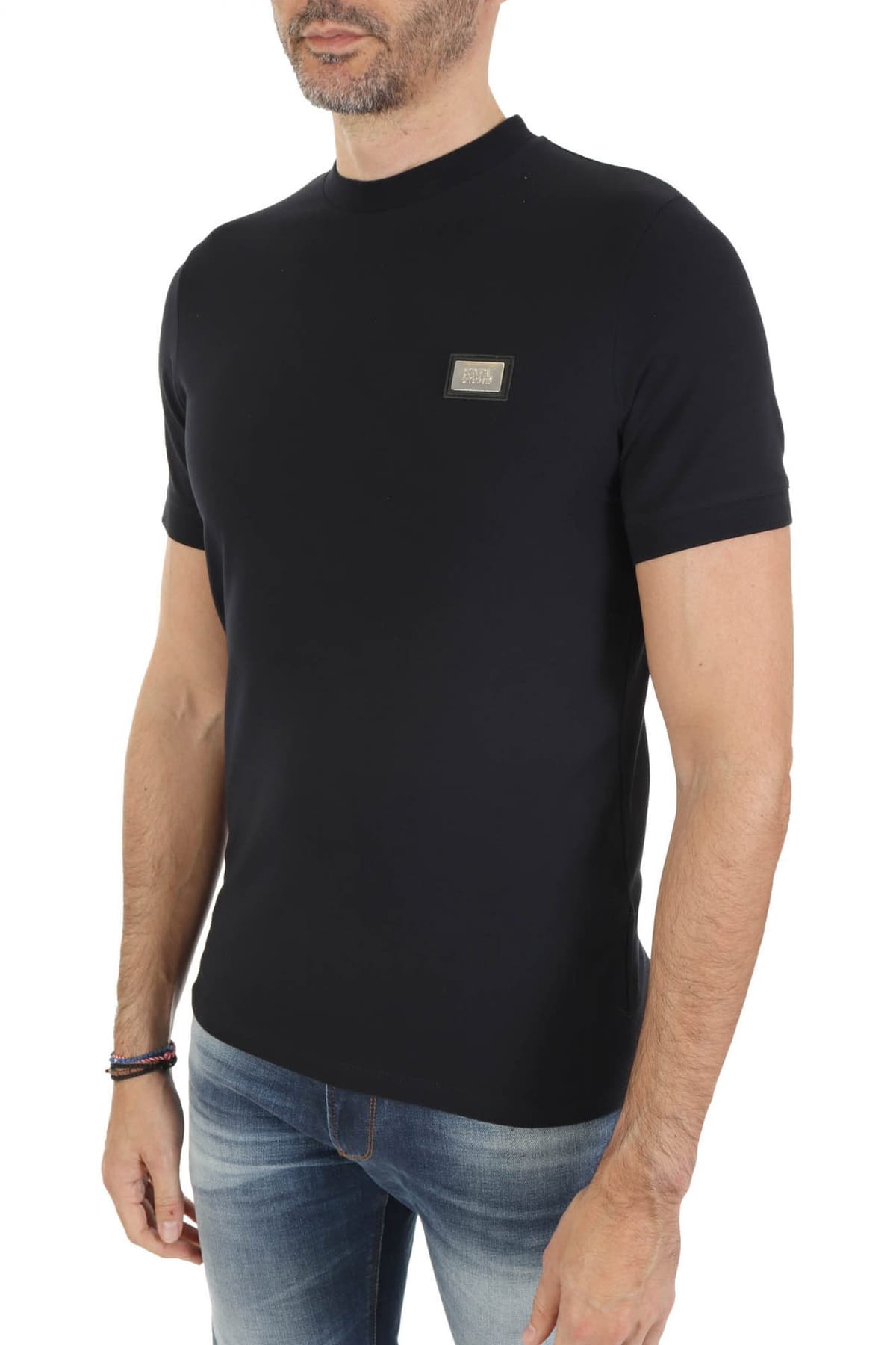 KARL LAGERFELD T-SHIRT LOGO ΜΠΛΕ