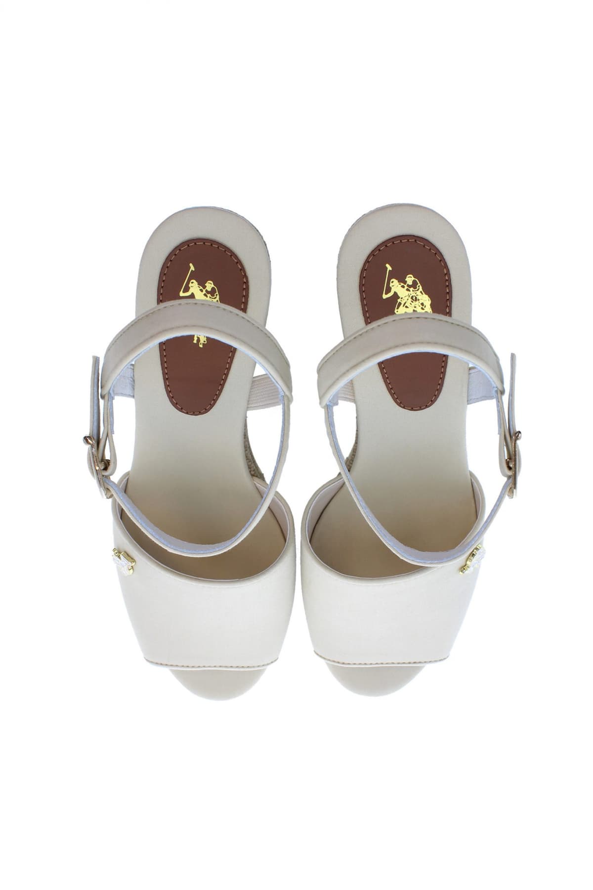 U.S. POLO ASSN. ΠΑΠΟΥΤΣΙΑ ΠΛΑΤΦΟΡΜΕΣ ALYSSA LOGO ΜΠΕΖ/ΧΡΥΣΟ