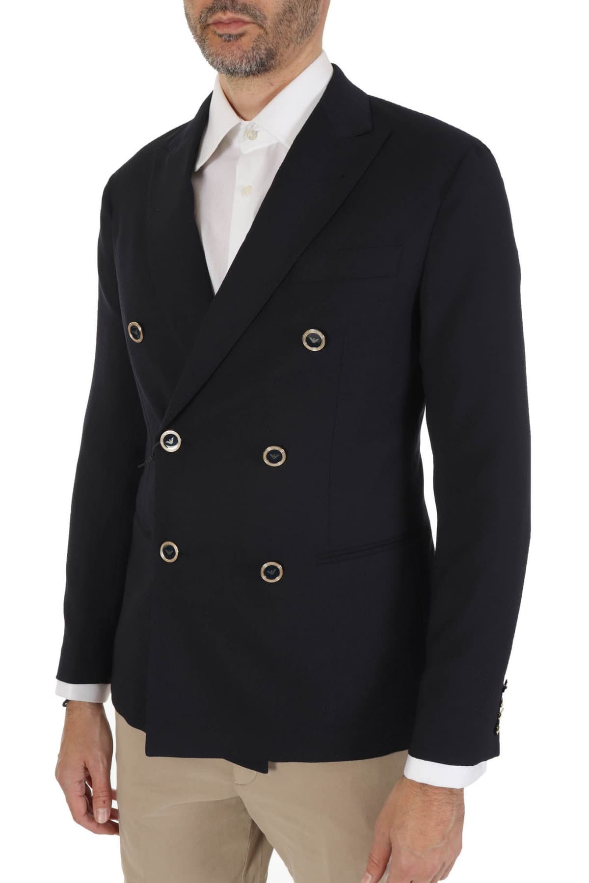 EMPORIO ARMANI ΣΑΚΑΚΙ BLAZER ΑΦΟΔΡΟ CITY LINE ΜΠΛΕ