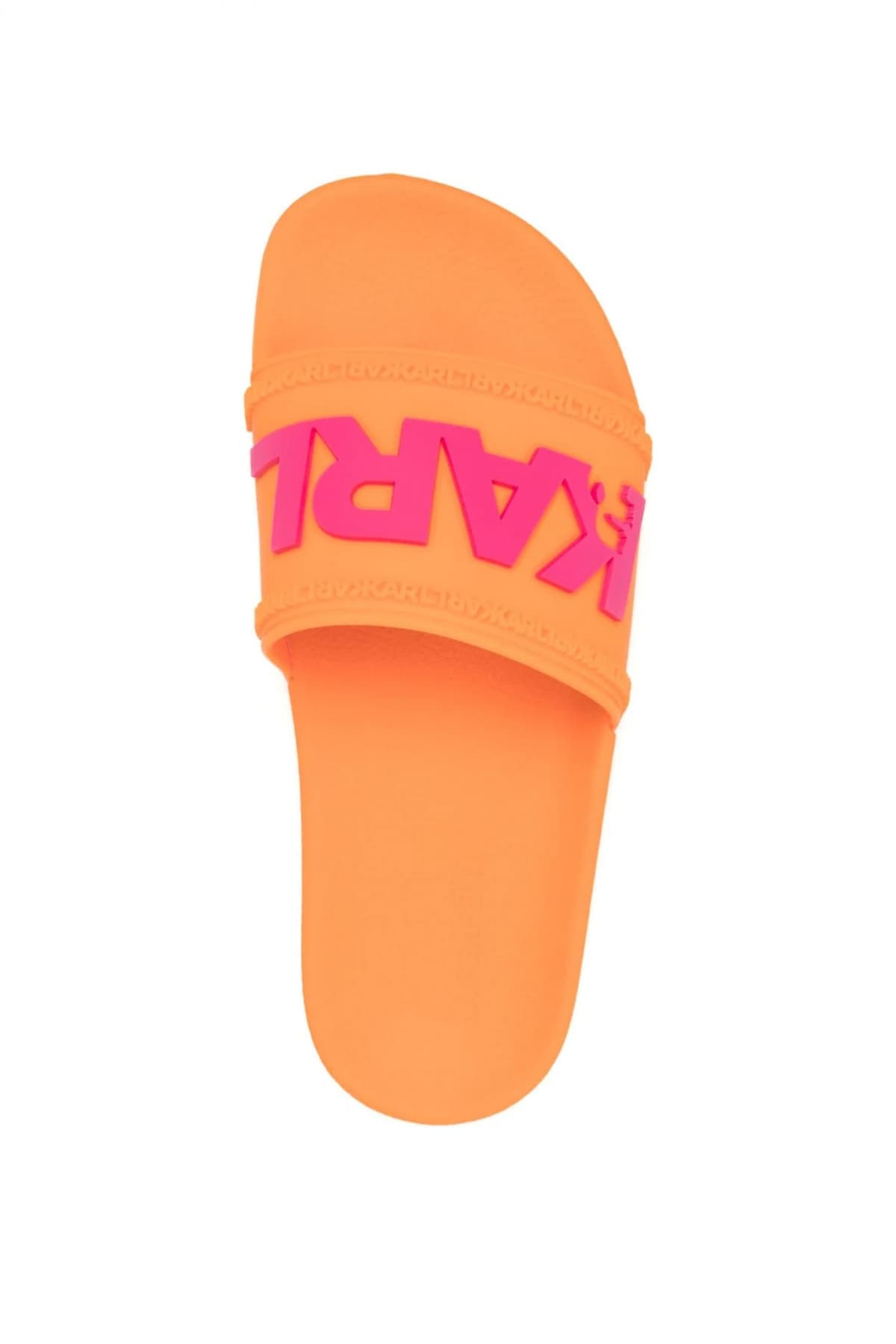 KARL LAGERFELD ΠΑΠΟΥΤΣΙΑ ΠΑΝΤΟΦΛΕΣ KONDO ΑΝΑΓΛΥΦΟ LOGO ΠΟΡΤΟΚΑΛΙ