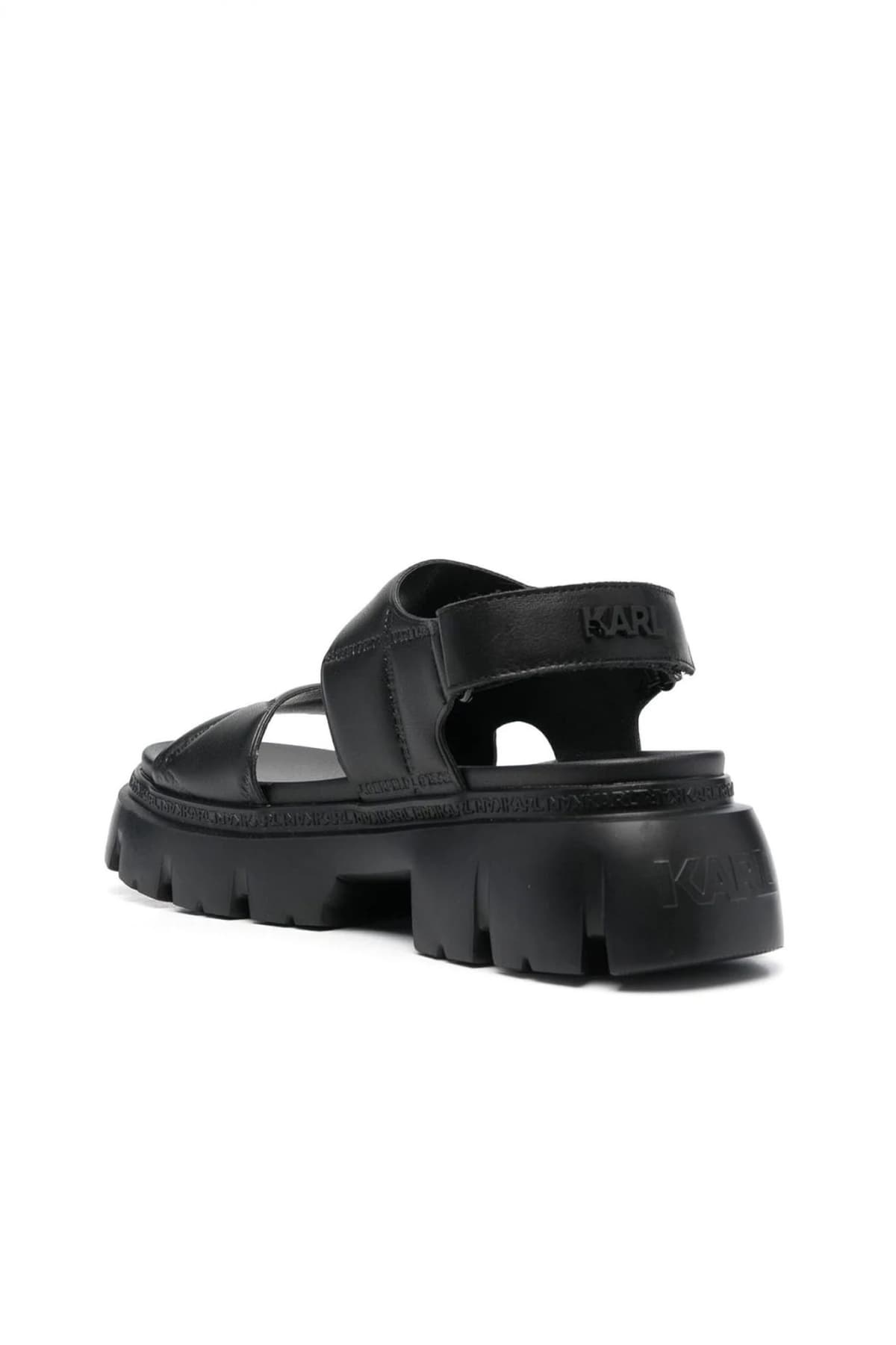 KARL LAGERFELD ΠΑΠΟΥΤΣΙΑ ΣΑΝΔΑΛΙΑ SUN TREKKA ΚΑΠΙΤΟΝΕ ΜΑΥΡΟ