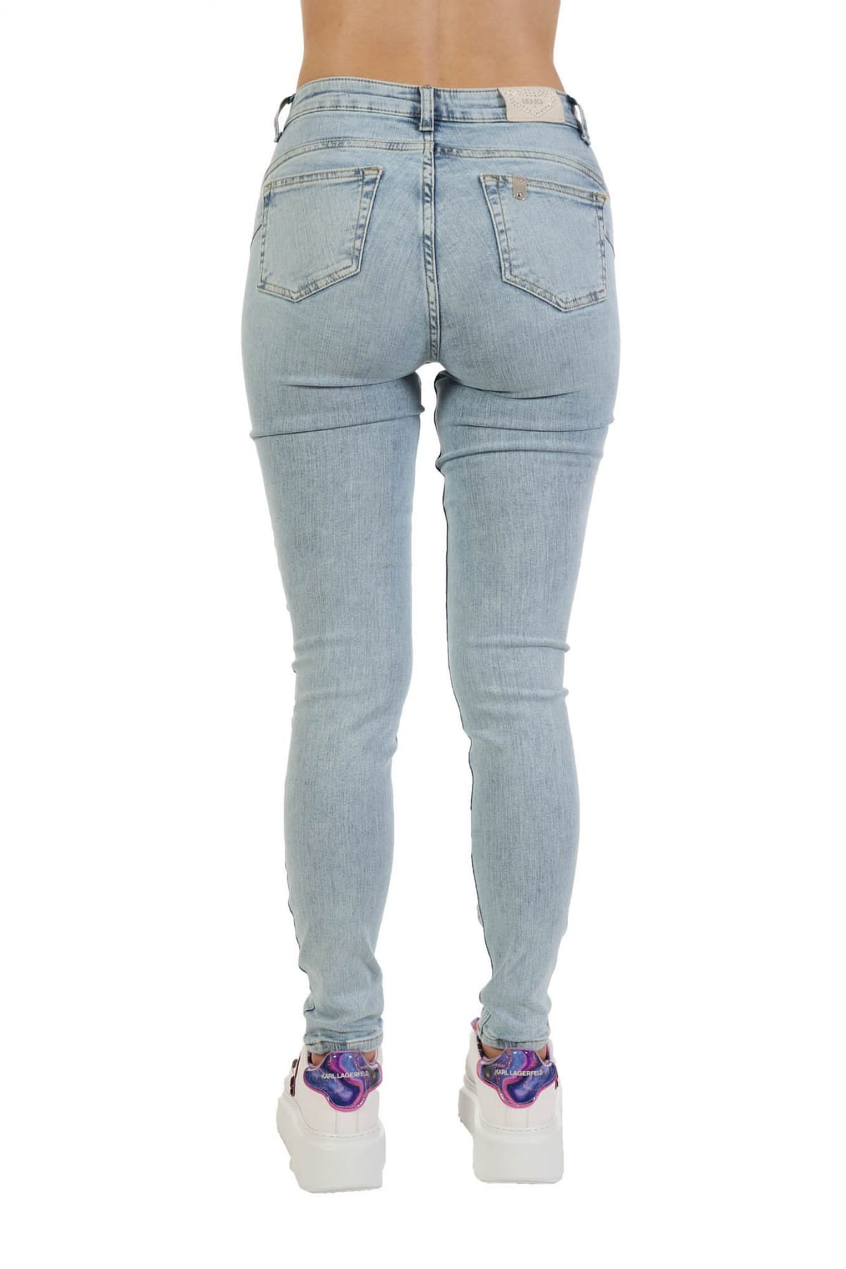 LIU -JO ΠΑΝΤΕΛΟΝΙ JEANS DIVINE BOTTOM UP SKINNY ΓΑΛΑΖΙΟ