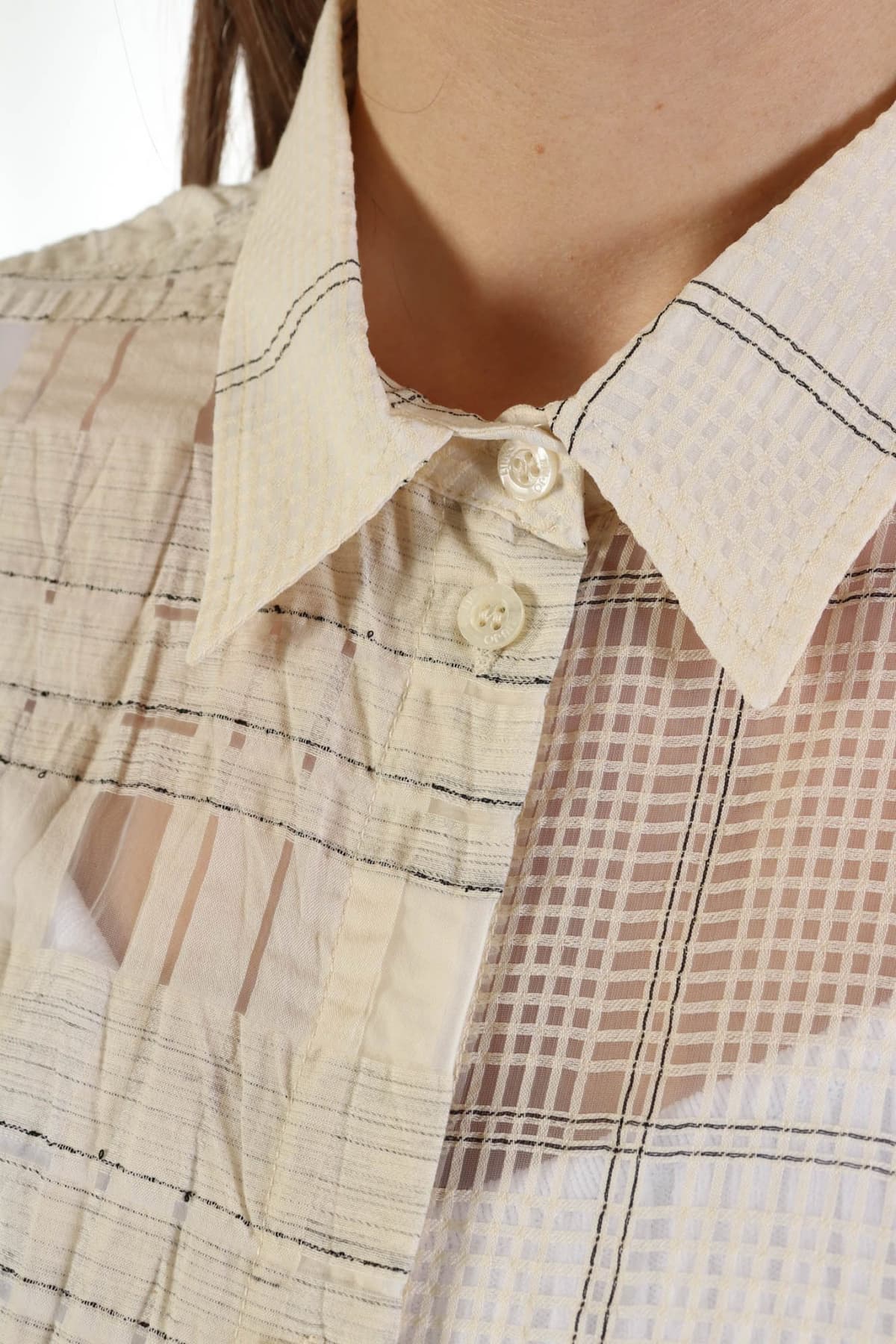 LIU -JO ΠΟΥΚΑΜΙΣΑ CROP ΠΛΑΤΗ ΚΑΡΩ ΣΧΕΔΙΟ ΔΙΑΦΑΝΕΙΑ ΙΒΟΥΑΡ