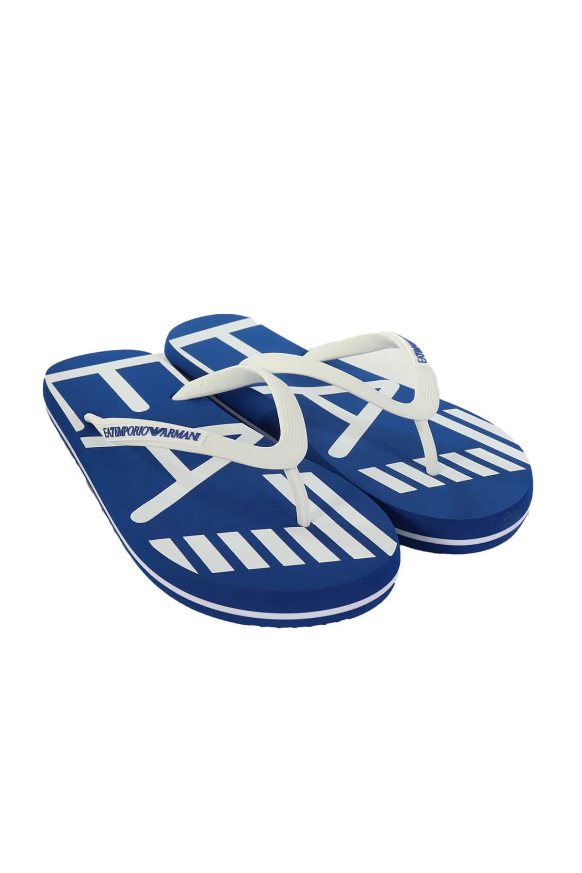 ARMANI 7 ΠΑΝΤΟΦΛΕΣ ΘΑΛΑΣΣΗΣ LOGO ΛΕΥΚΟ-ΜΠΛΕ